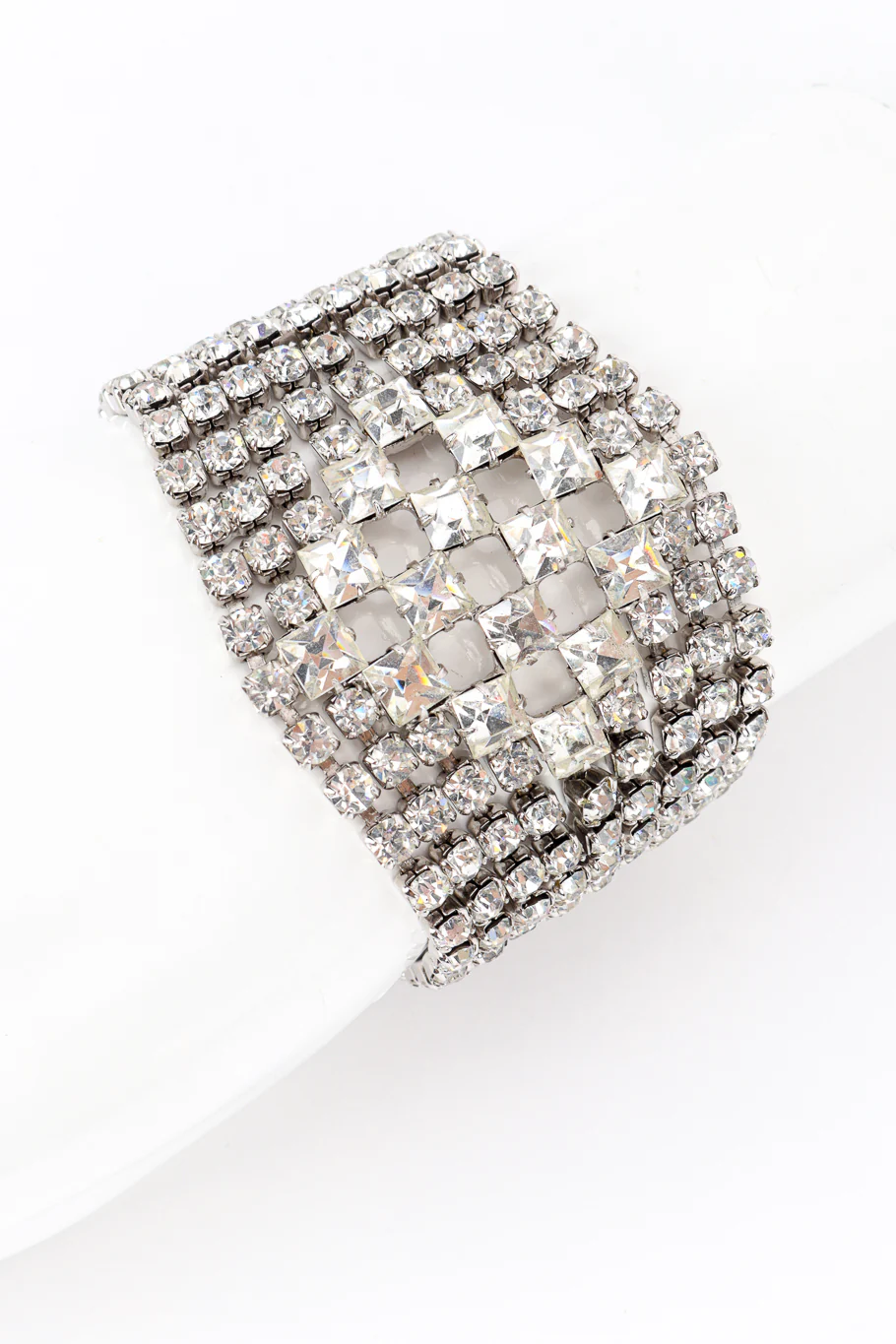 Checkered Rhinestone Bracelet - Image 3