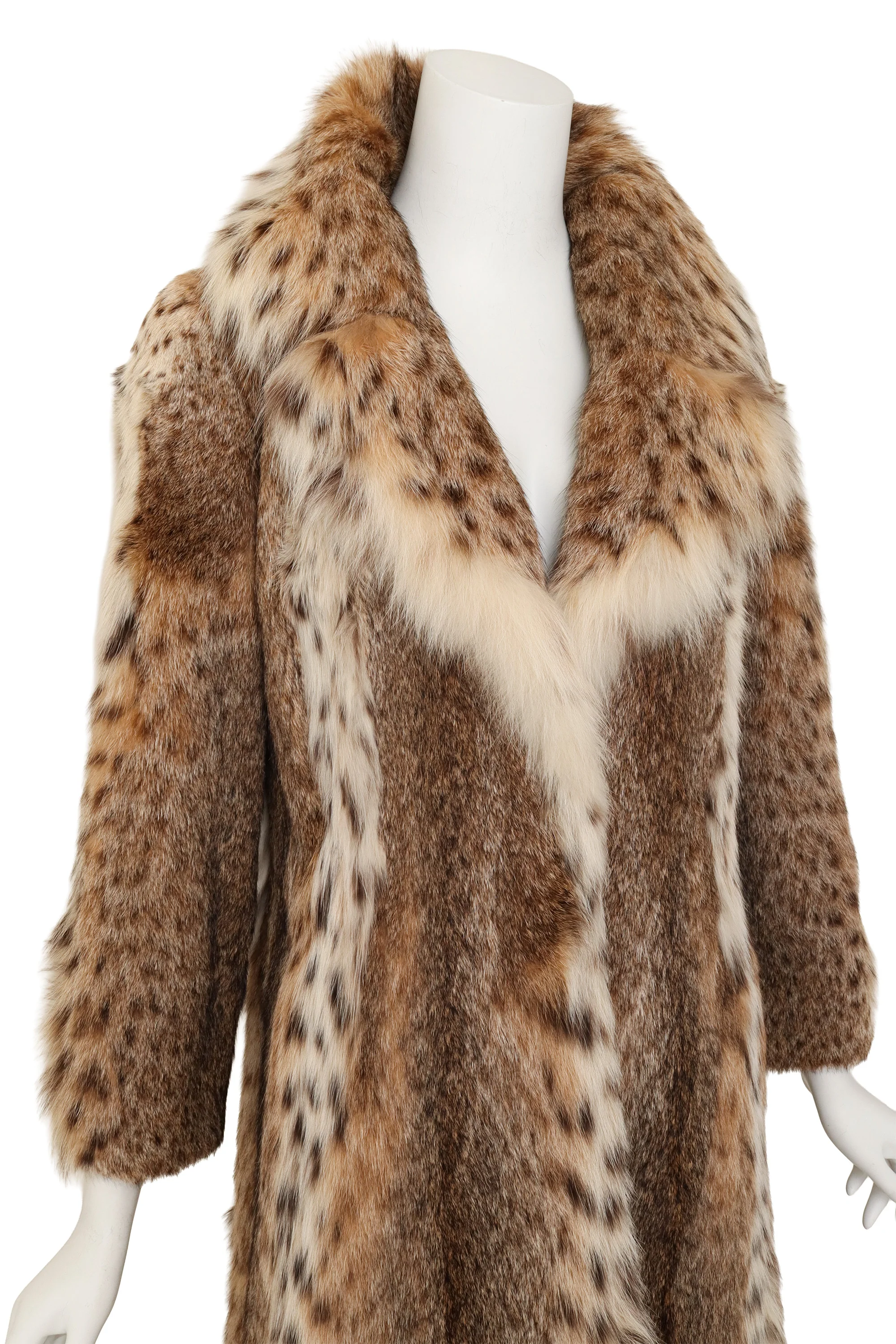 Spotted Fur Midi Coat - Image 2