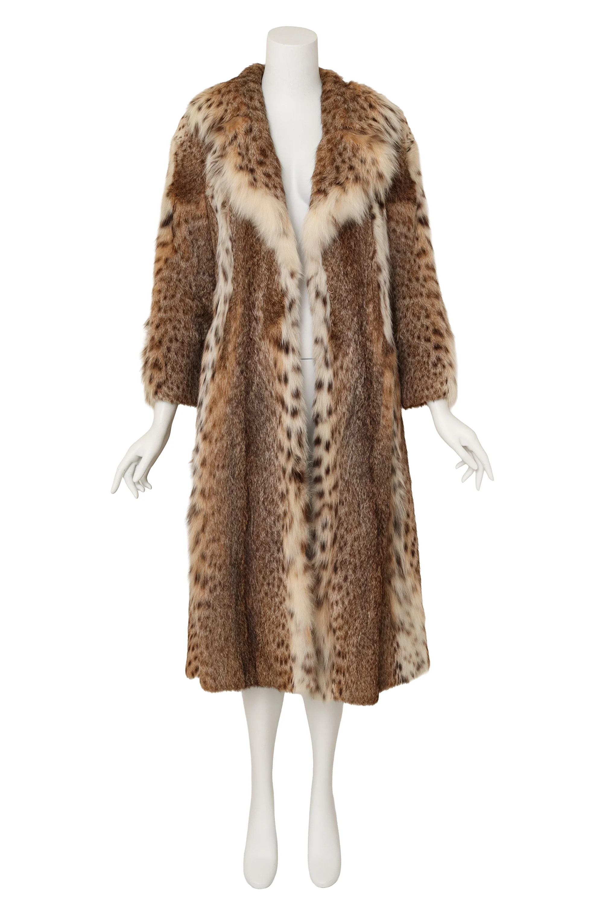 Spotted Fur Midi Coat - Image 3