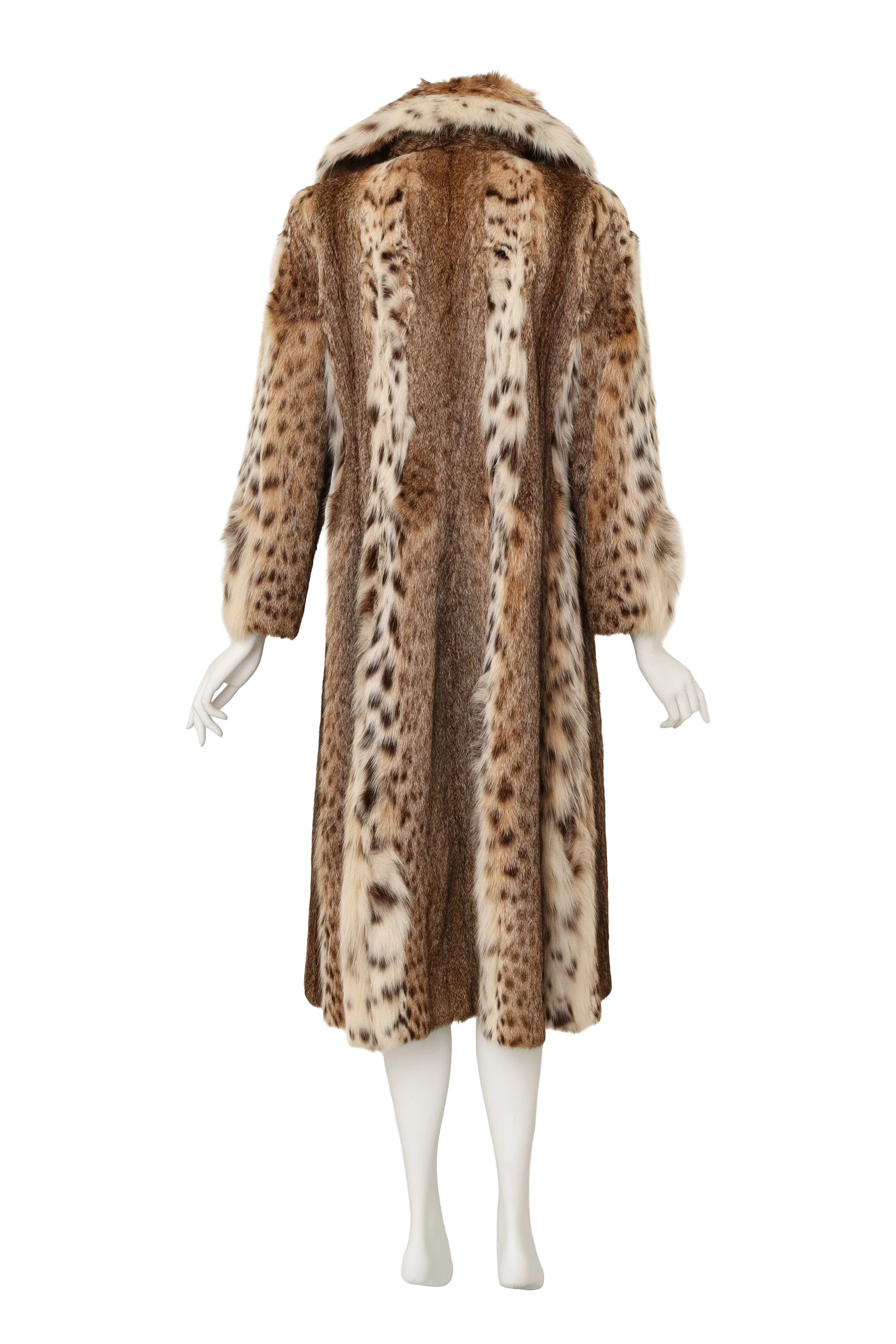 Spotted Fur Midi Coat - Image 5
