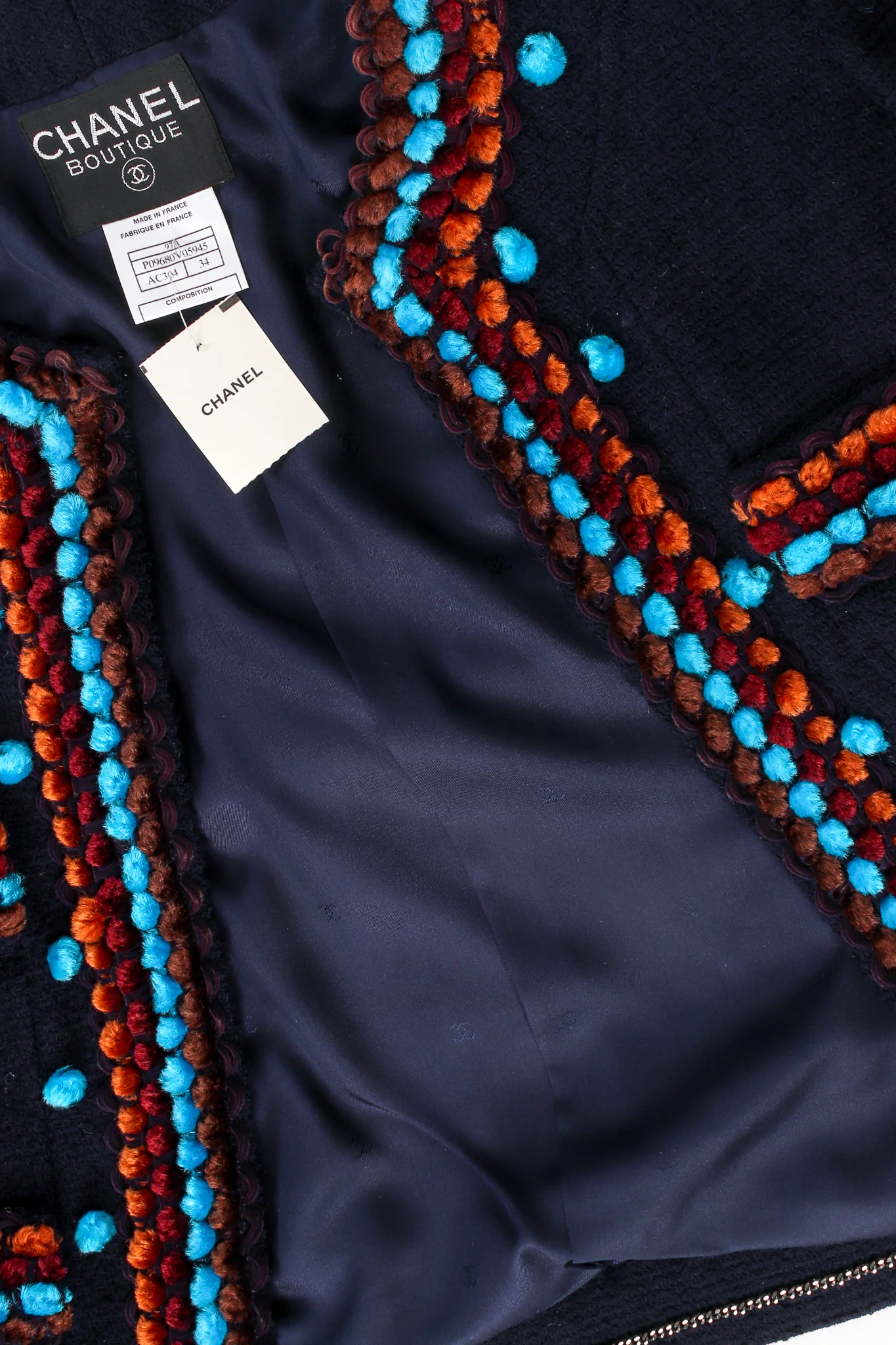 1997 A/W Chenille Trim Jacket & Pant Suit - Image 16