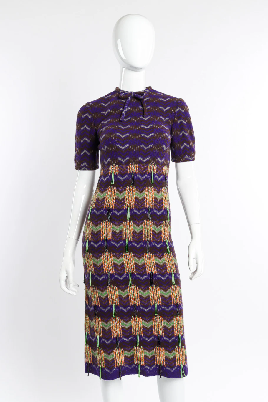 Chevron Knit Bead Dress
