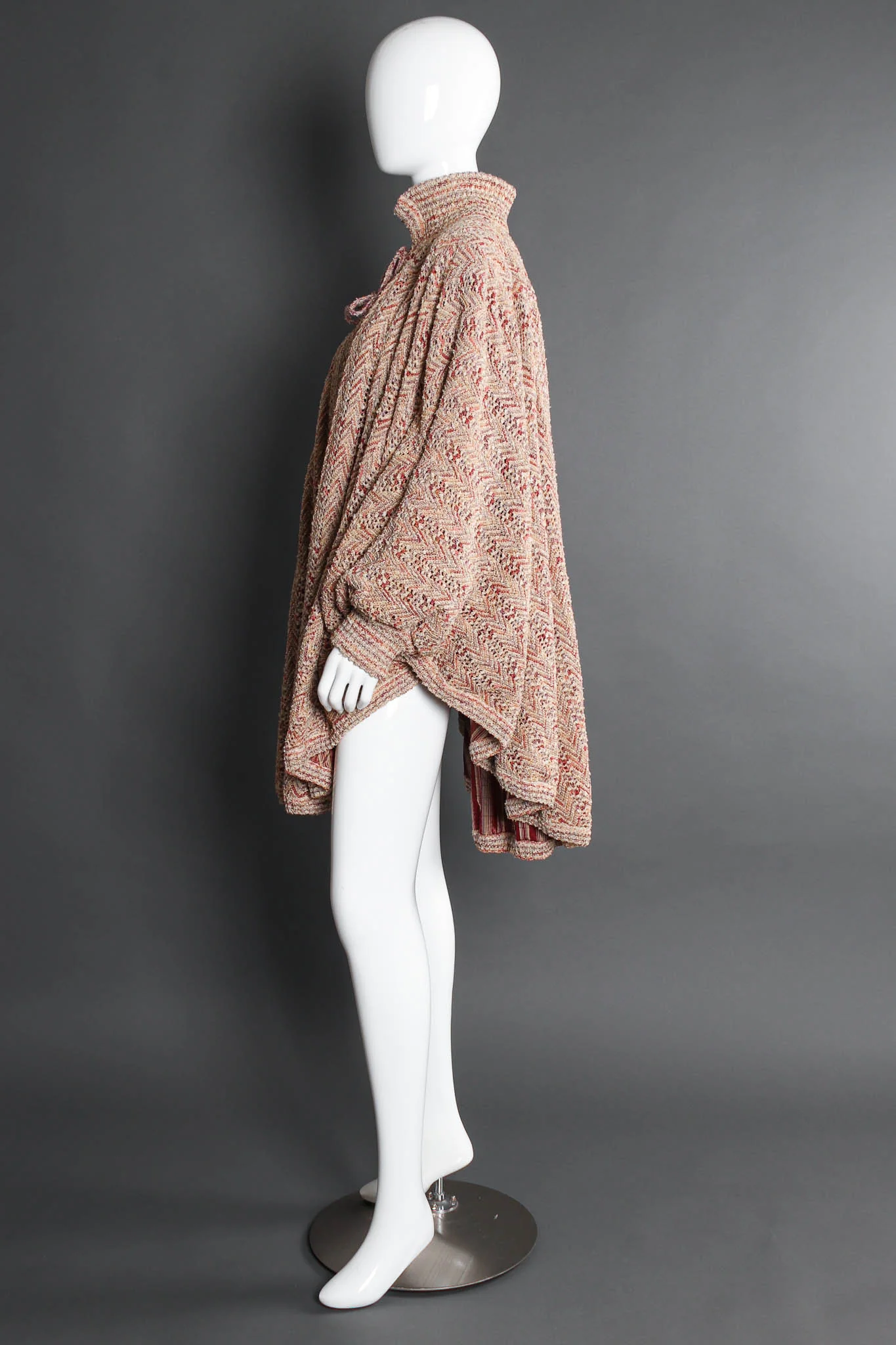 Chevron Knit Cocoon Sweater - Image 8