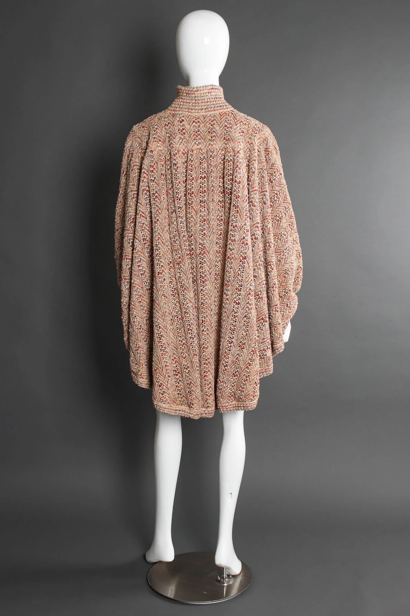 Chevron Knit Cocoon Sweater - Image 9