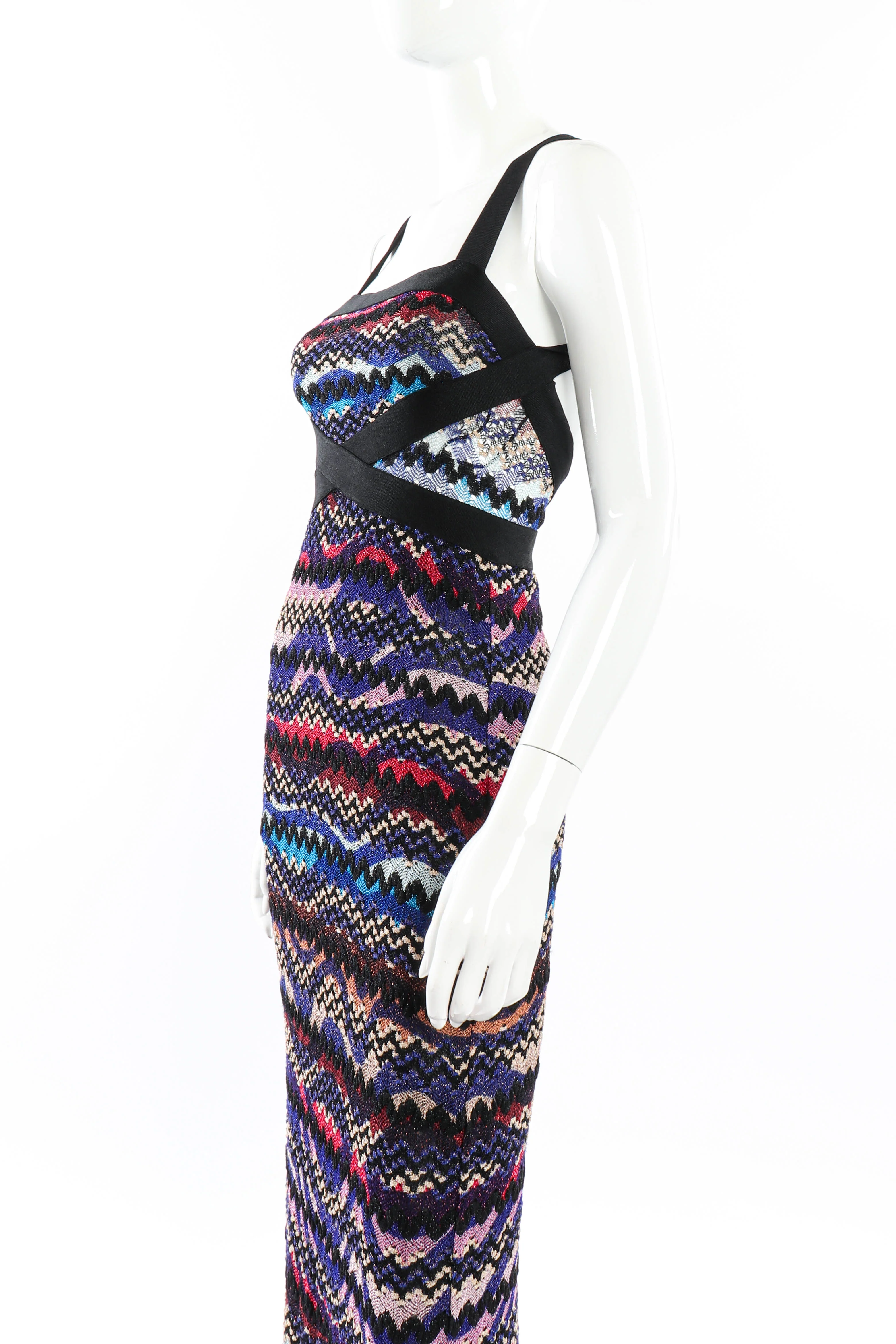 Chevron Knit Maxi Dress - Image 5