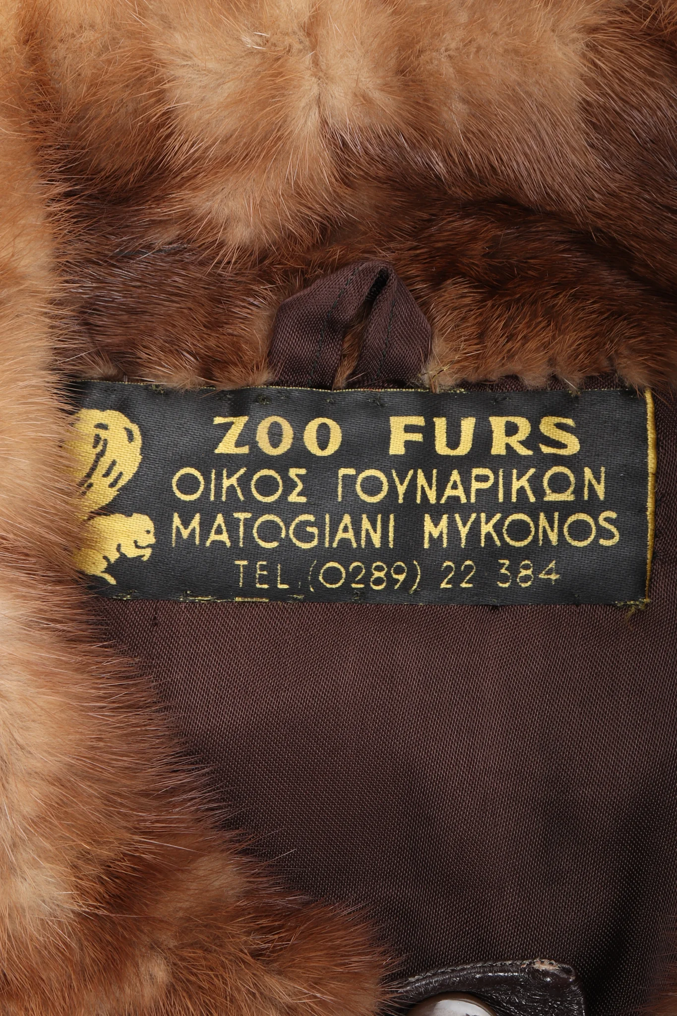 Chevron Mink Fur Jacket - Image 10