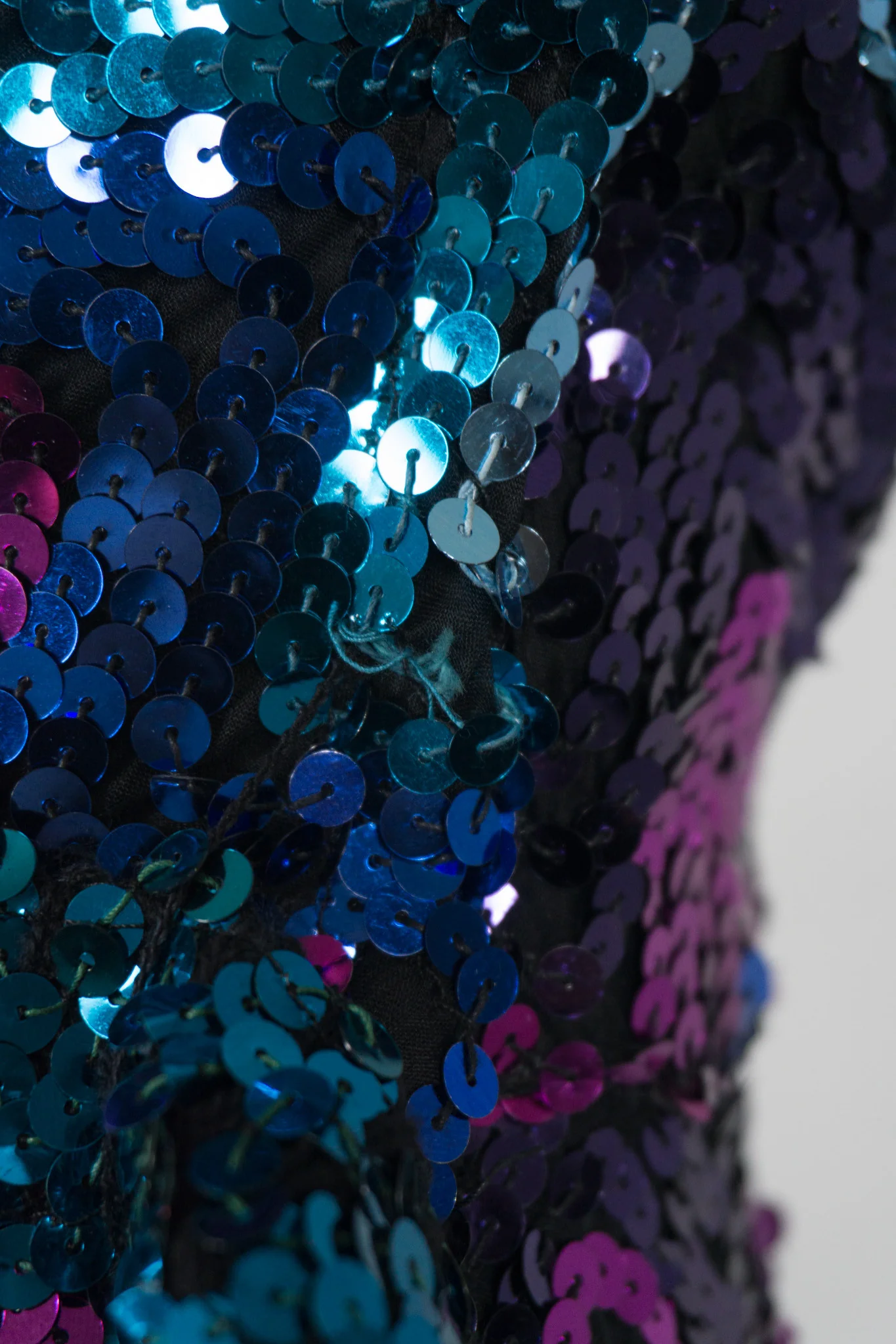 Chevron Sequin One-Shoulder Dress - Image 8