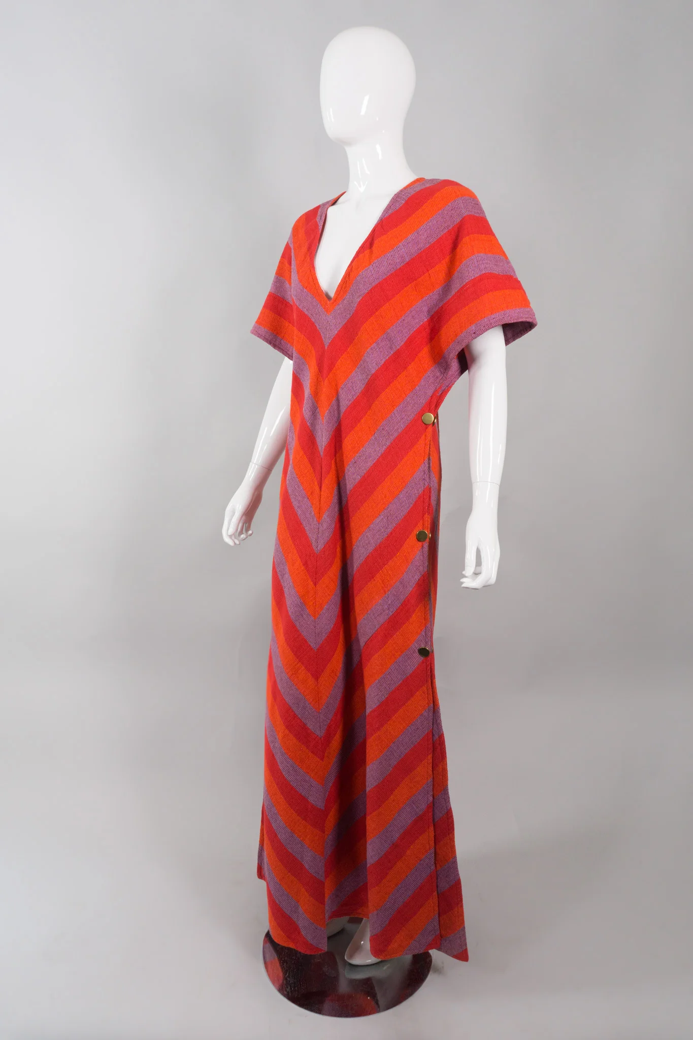 Chevron Snap Caftan - Image 3
