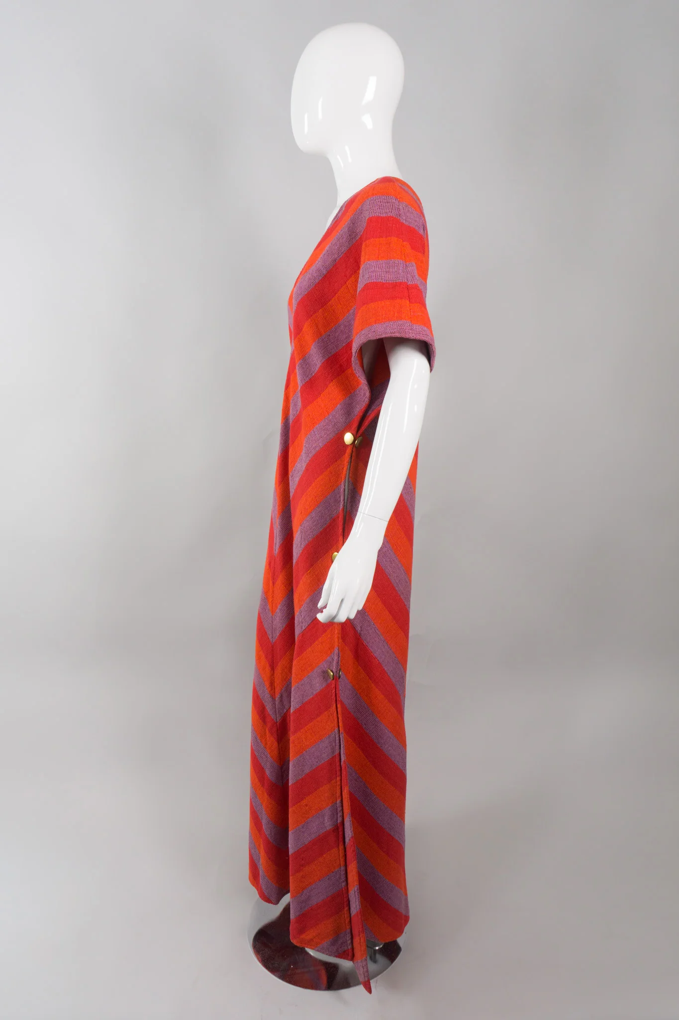 Chevron Snap Caftan - Image 4