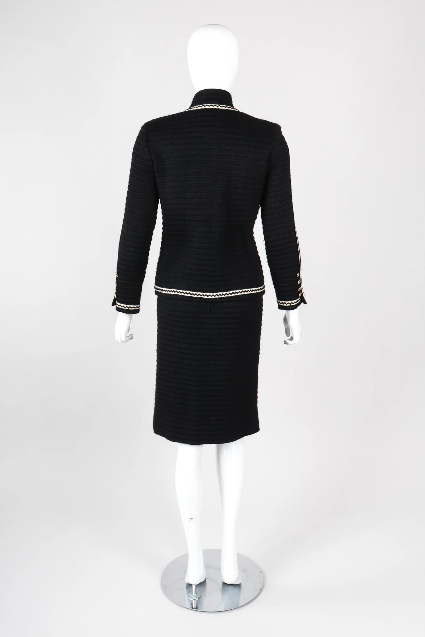 Chevron Stitch Jacket & Skirt Set - Image 6