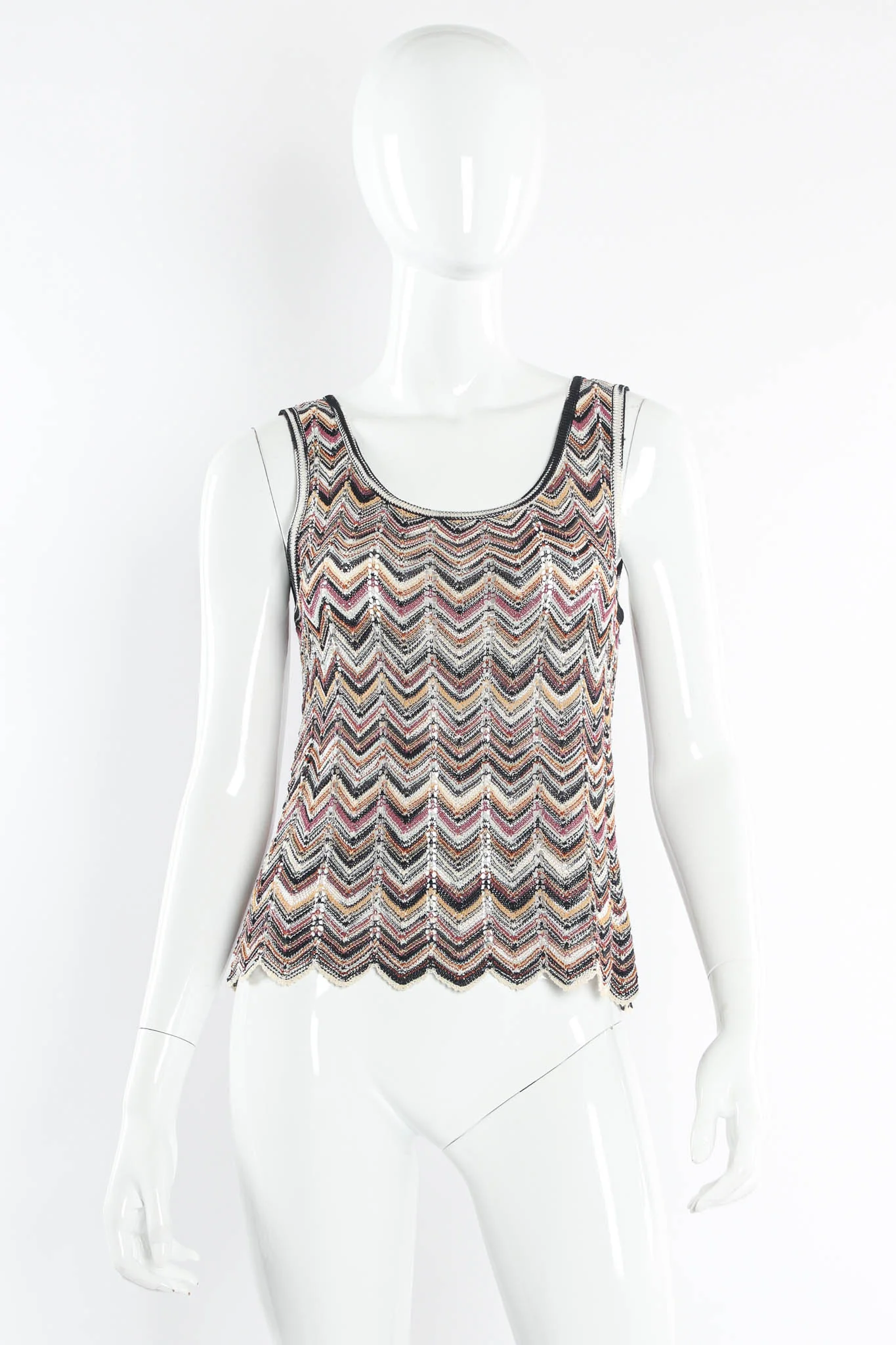Chevron Stripe Cardigan, Top & Skirt Set - Image 12
