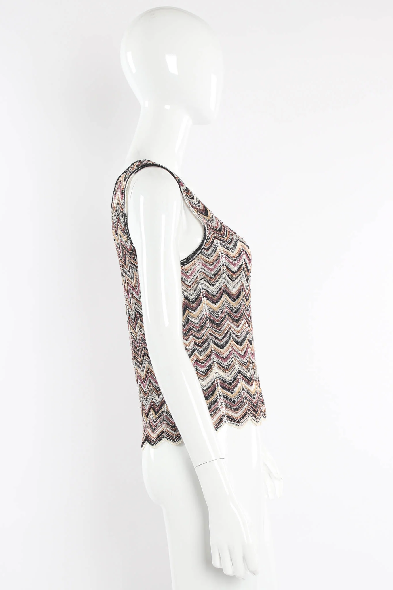 Chevron Stripe Cardigan, Top & Skirt Set - Image 13