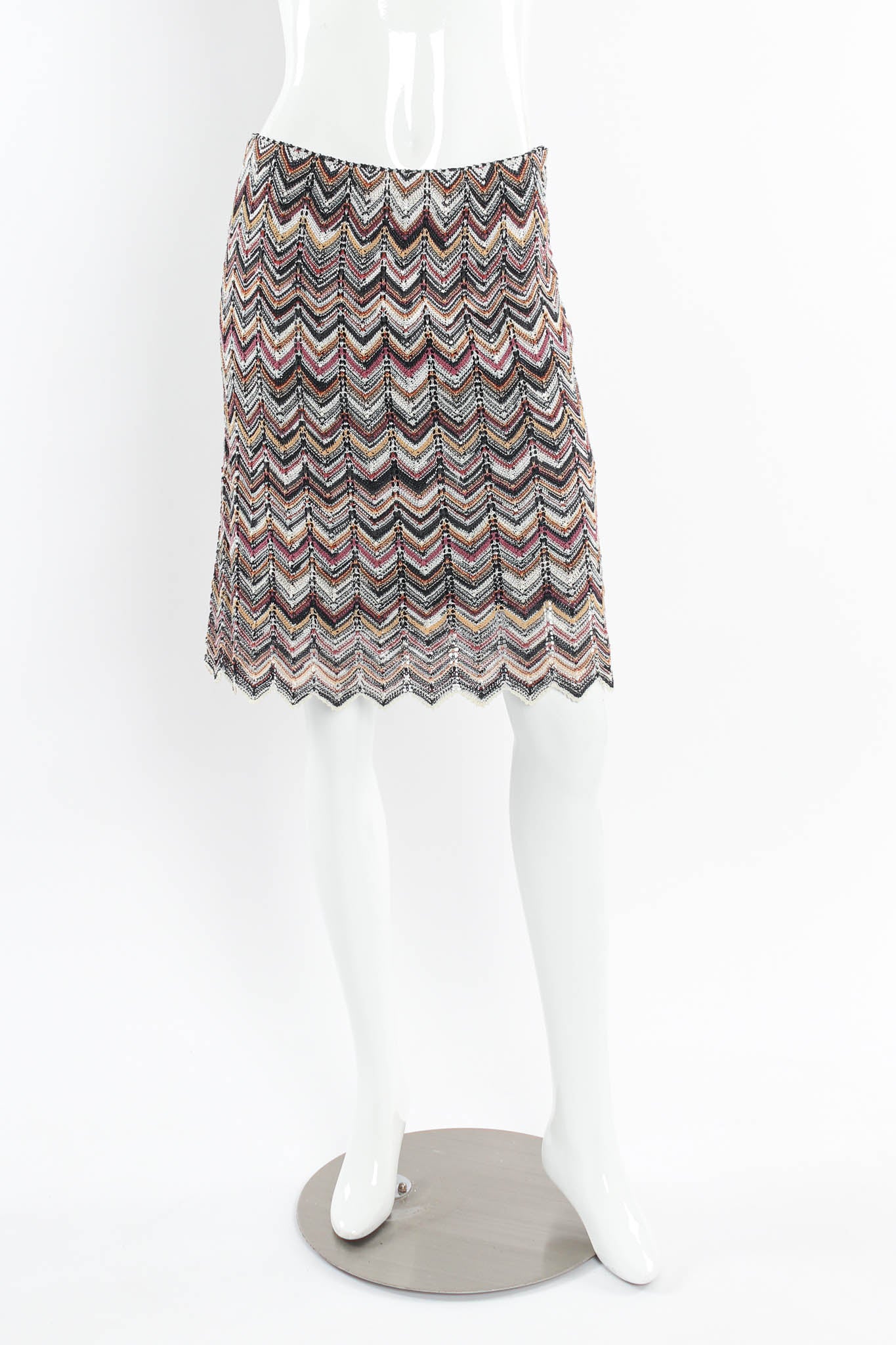 Chevron Stripe Cardigan, Top & Skirt Set - Image 15