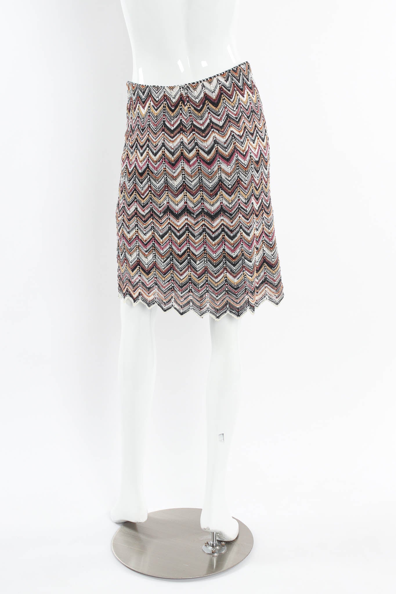Chevron Stripe Cardigan, Top & Skirt Set - Image 17