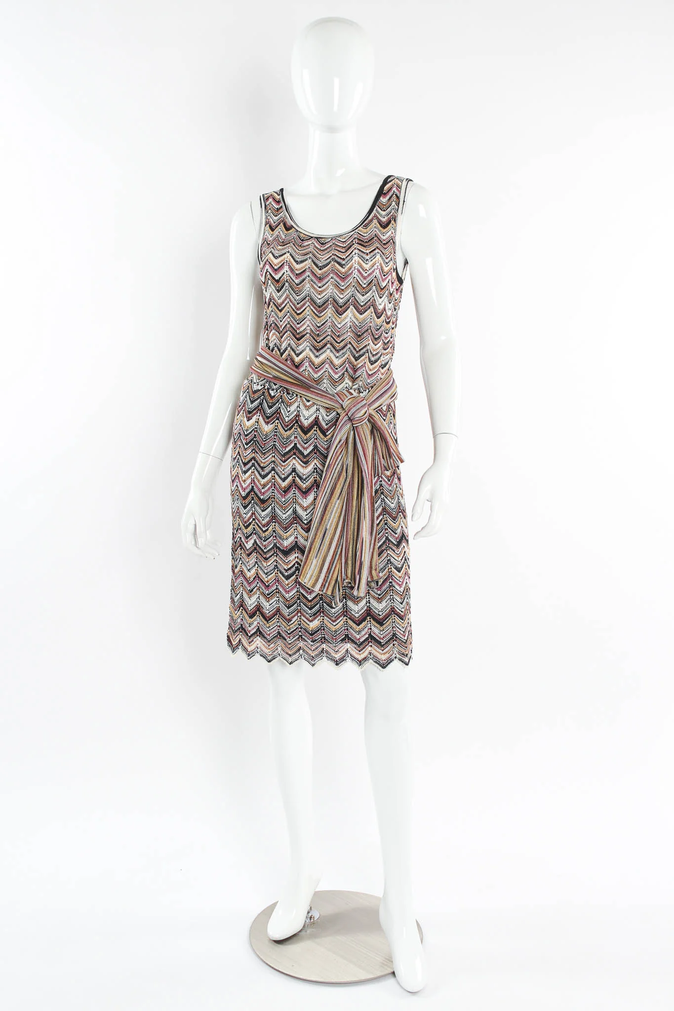 Chevron Stripe Cardigan, Top & Skirt Set - Image 5