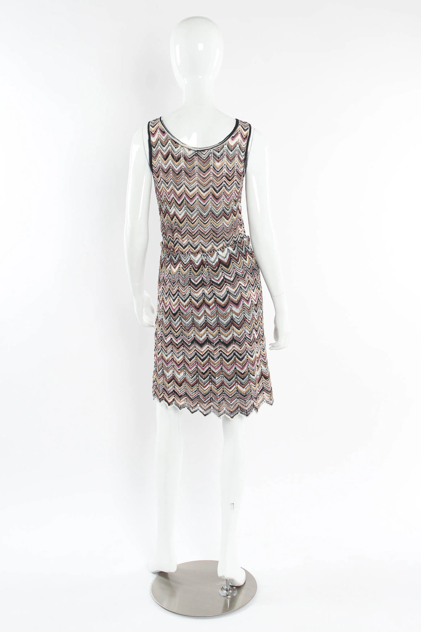Chevron Stripe Cardigan, Top & Skirt Set - Image 7