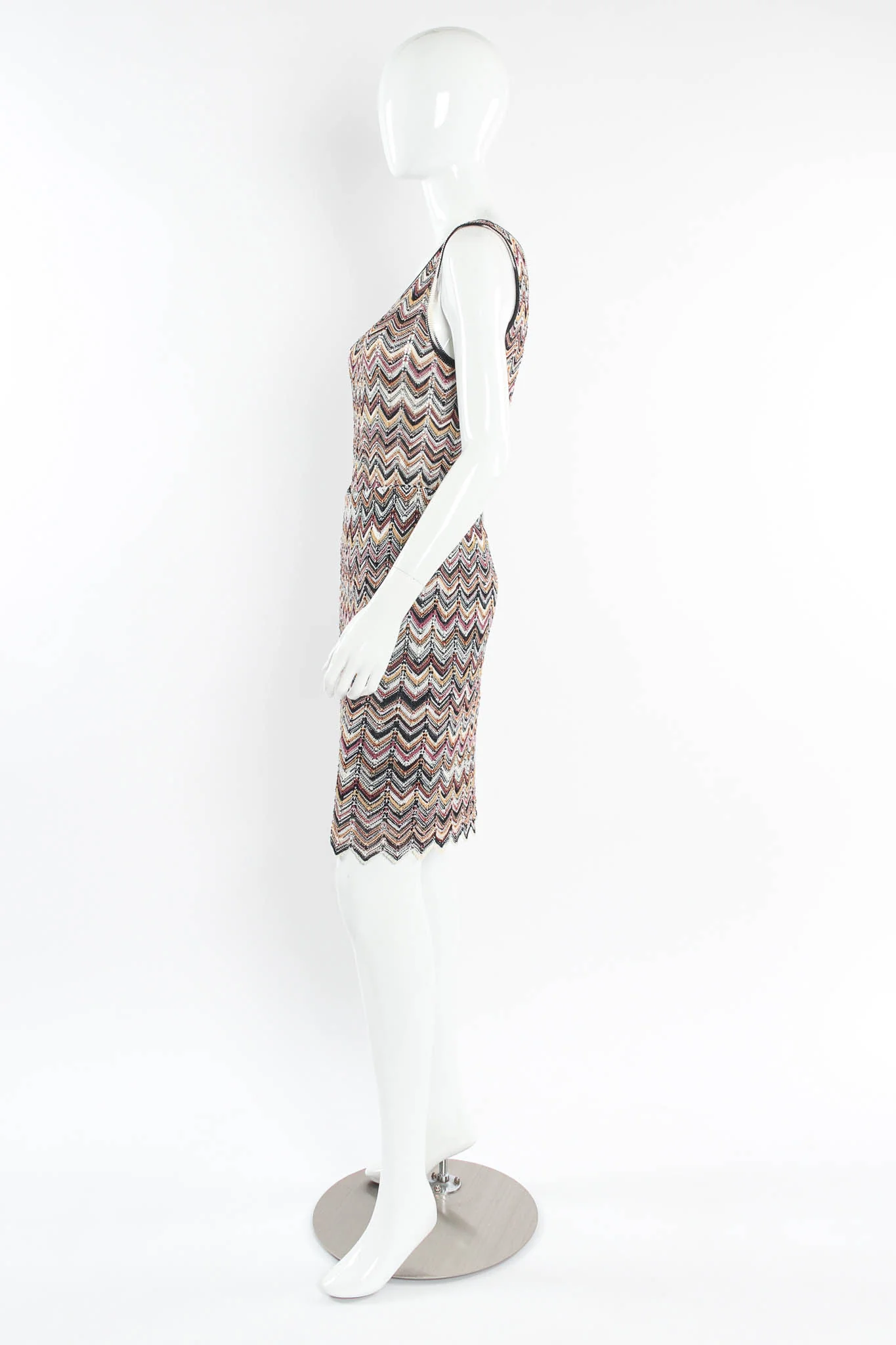 Chevron Stripe Cardigan, Top & Skirt Set - Image 8