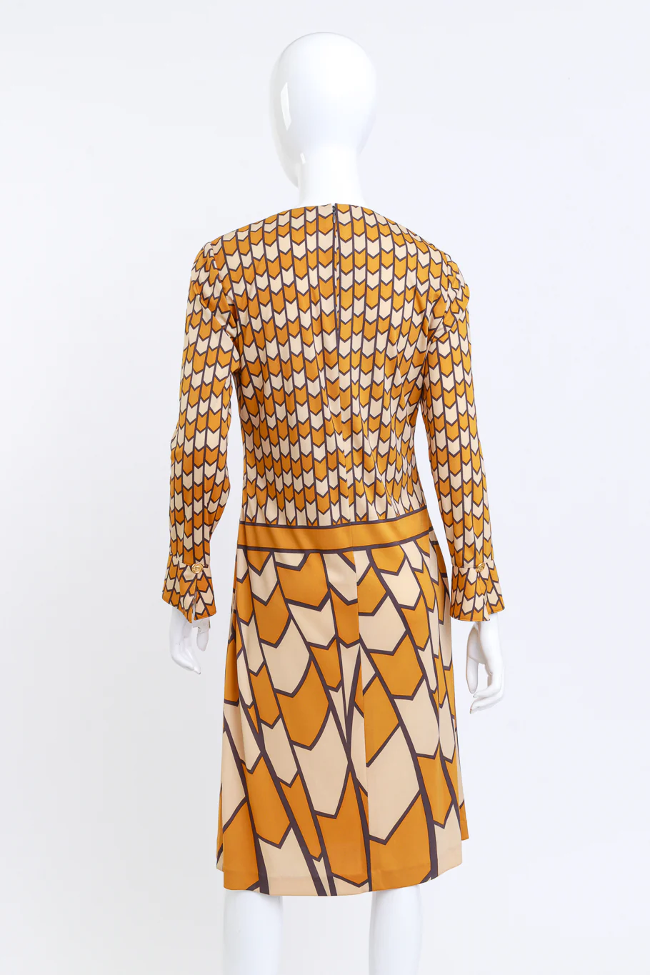 Chevron Stripe Midi Dress - Image 3