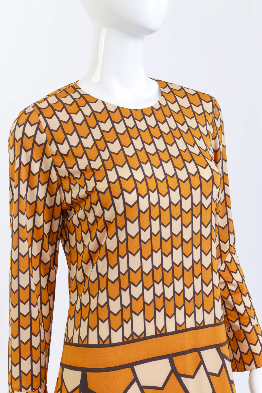 Chevron Stripe Midi Dress - Image 4