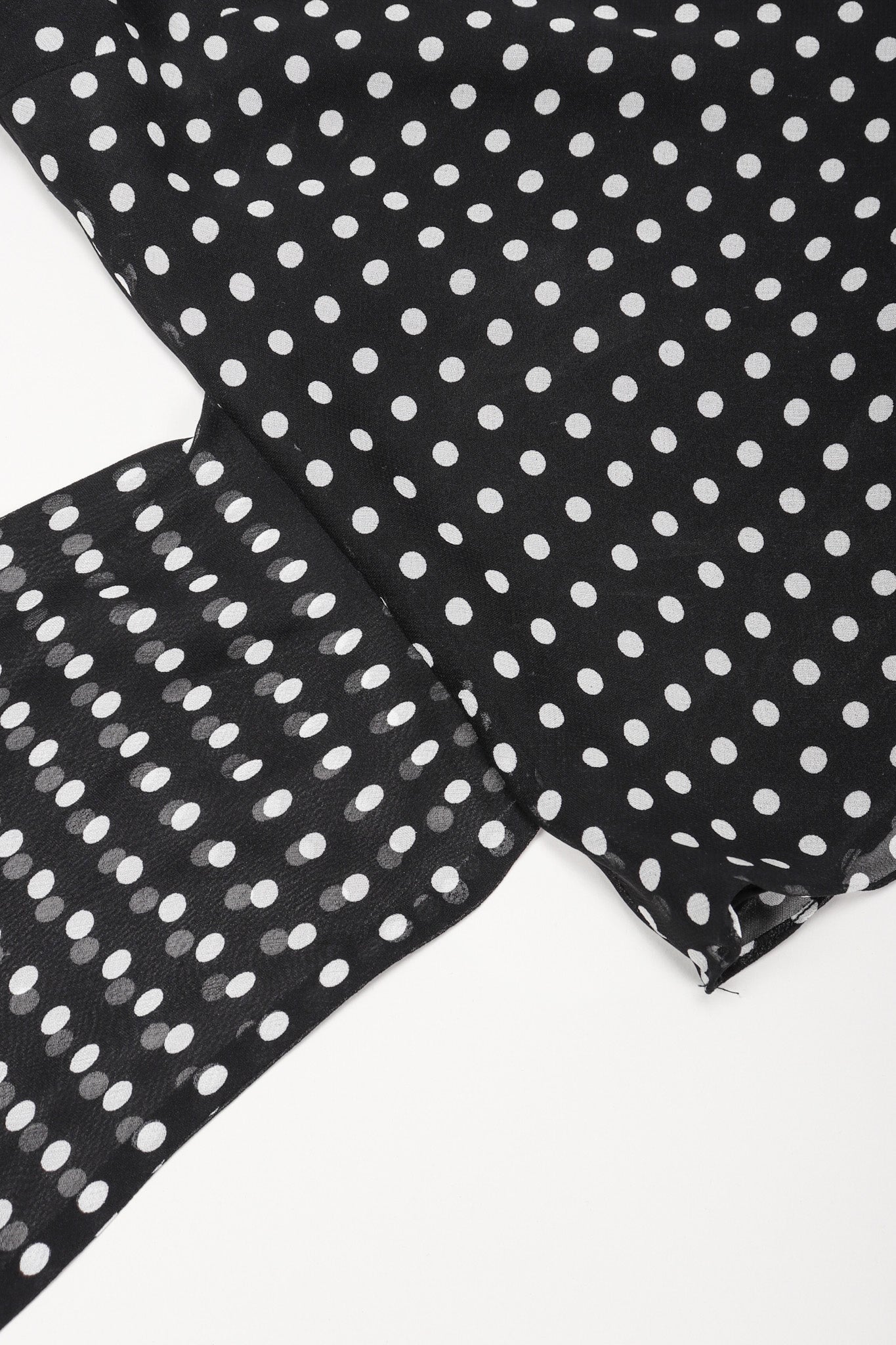 Chiffon Dot Feather Tie Top - Image 13