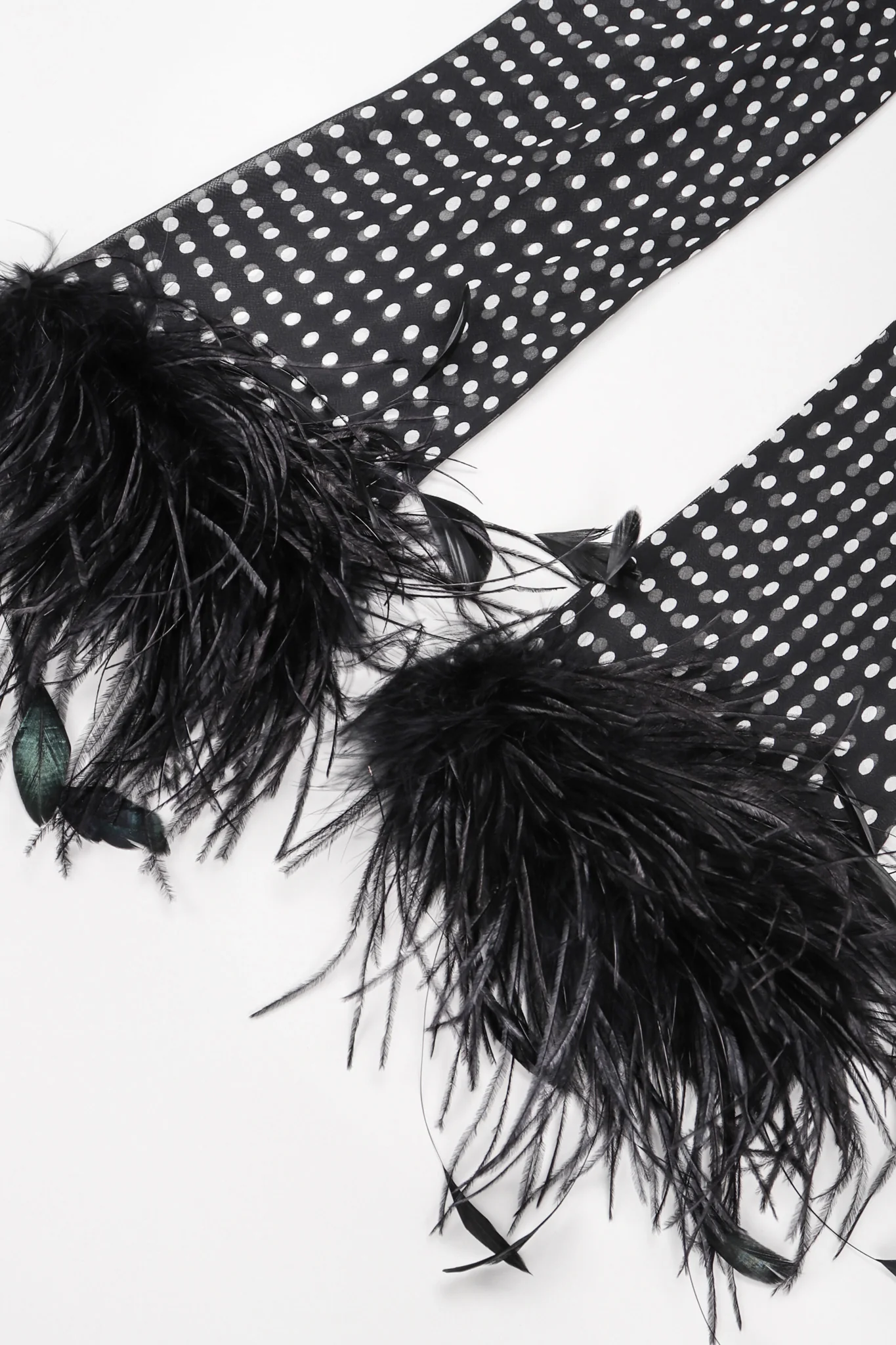 Chiffon Dot Feather Tie Top - Image 16