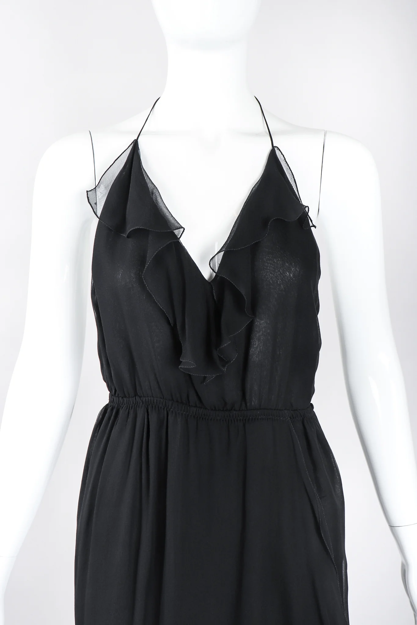 Chiffon Halter Dress - Image 3