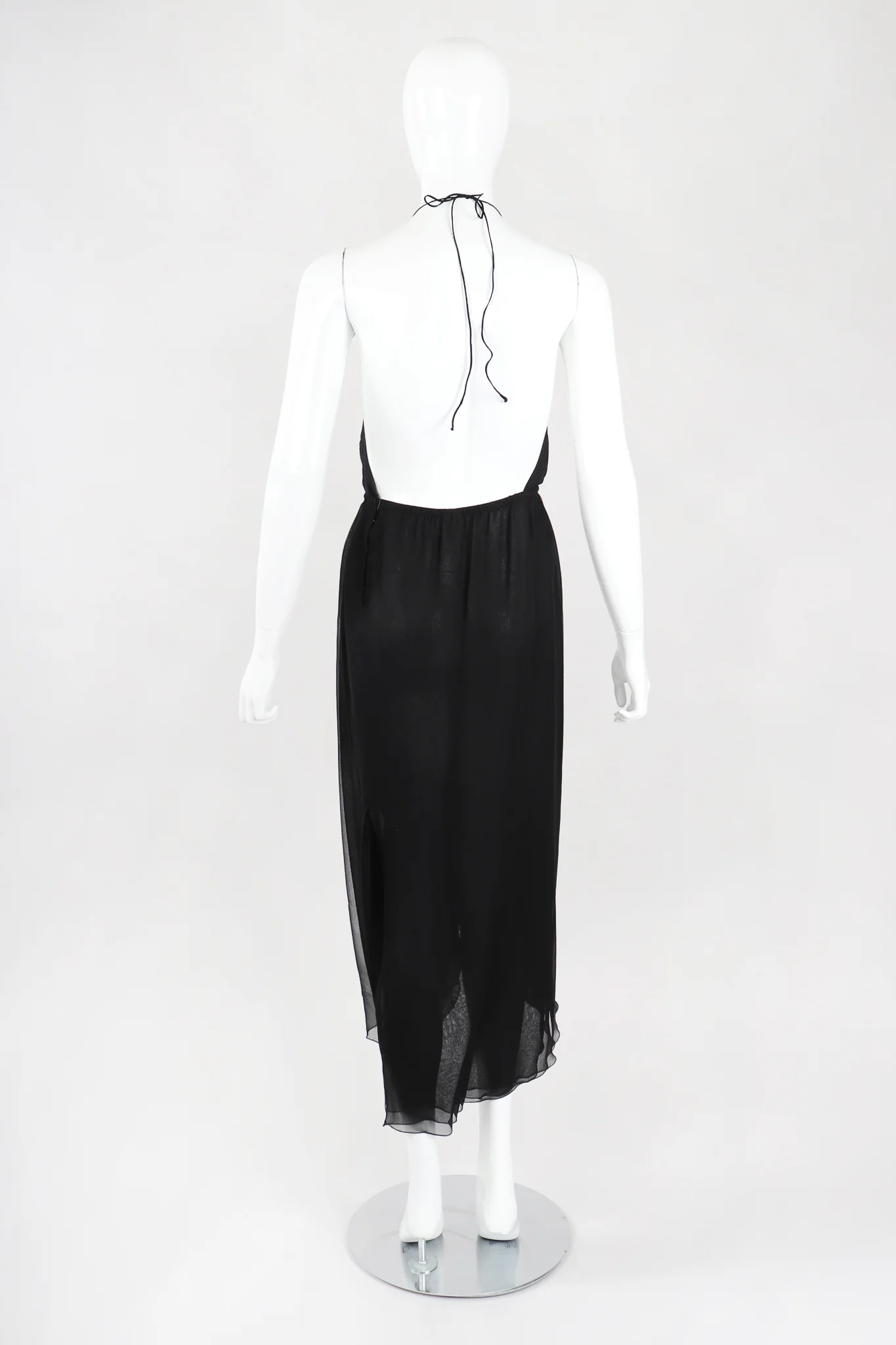 Chiffon Halter Dress - Image 4