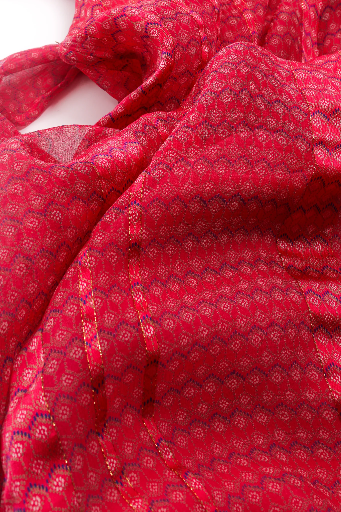 Chiffon Print Butterfly Sleeve Dress - Image 6