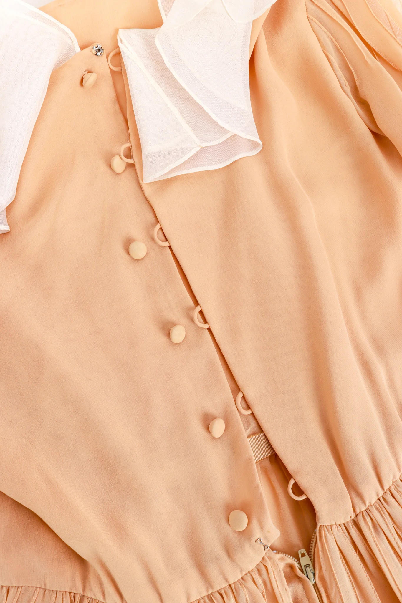 Chiffon Ruffle Peasant Dress - Image 9