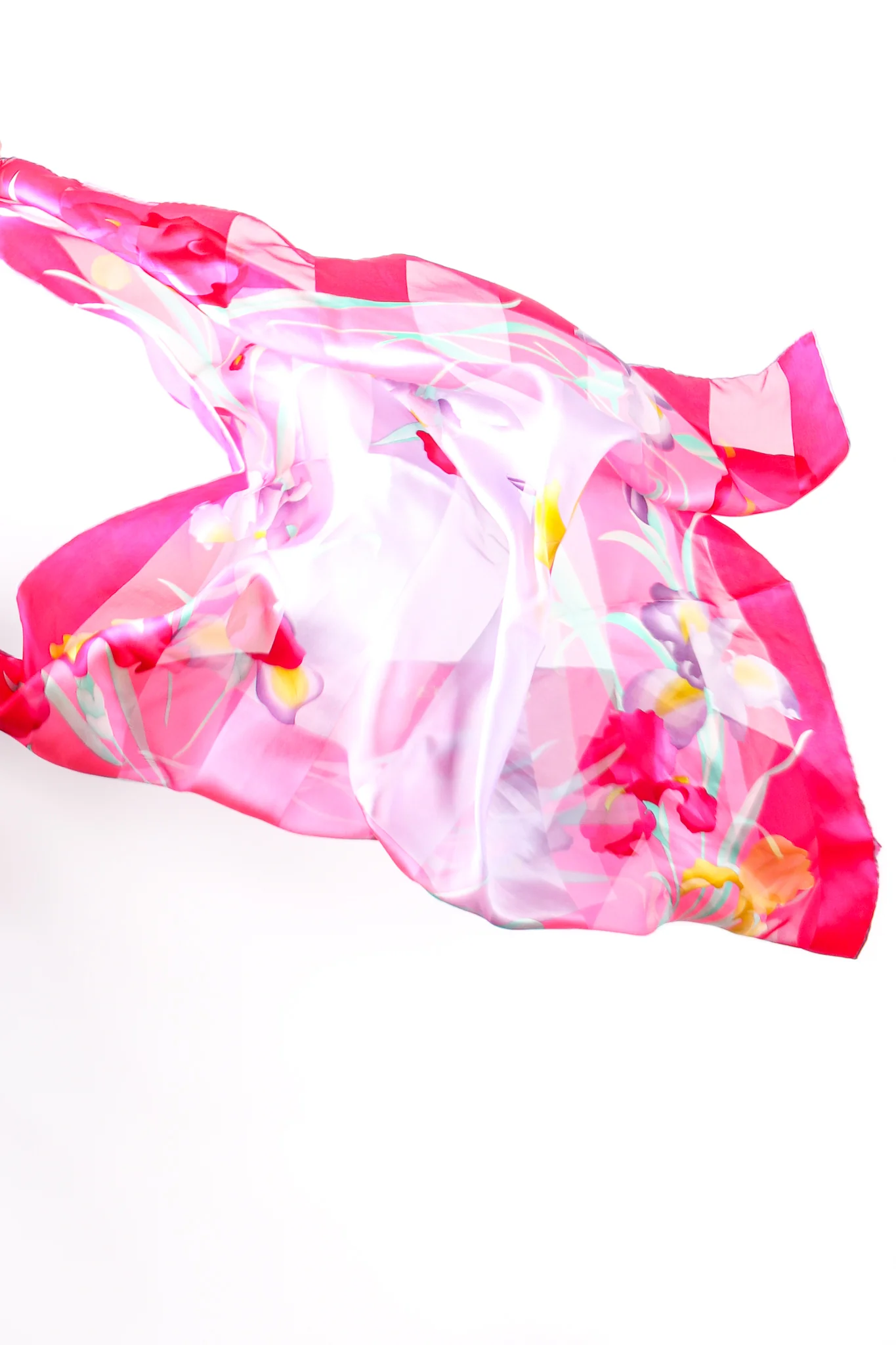Chiffon Striped Iris Scarf - Image 2