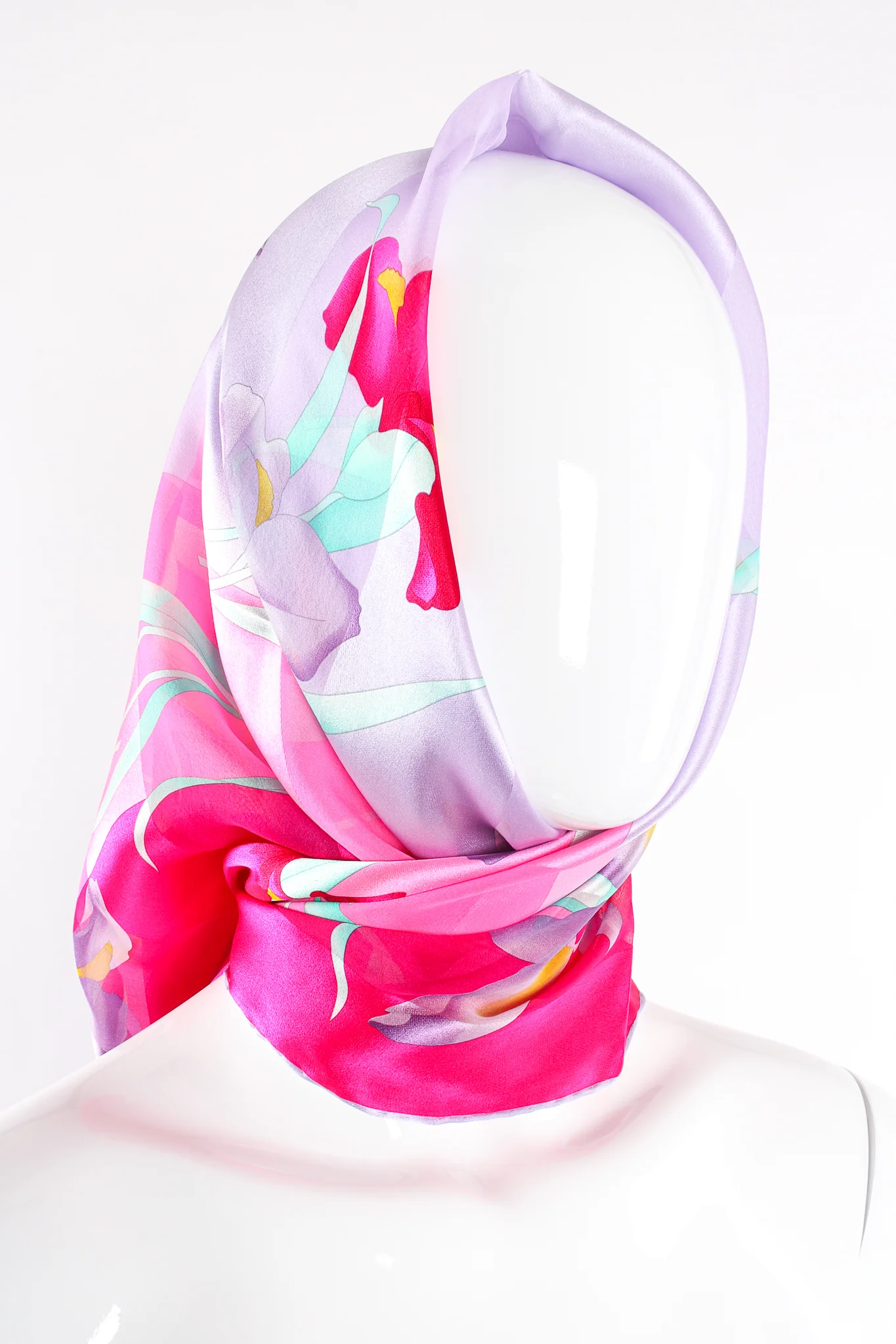 Chiffon Striped Iris Scarf - Image 7
