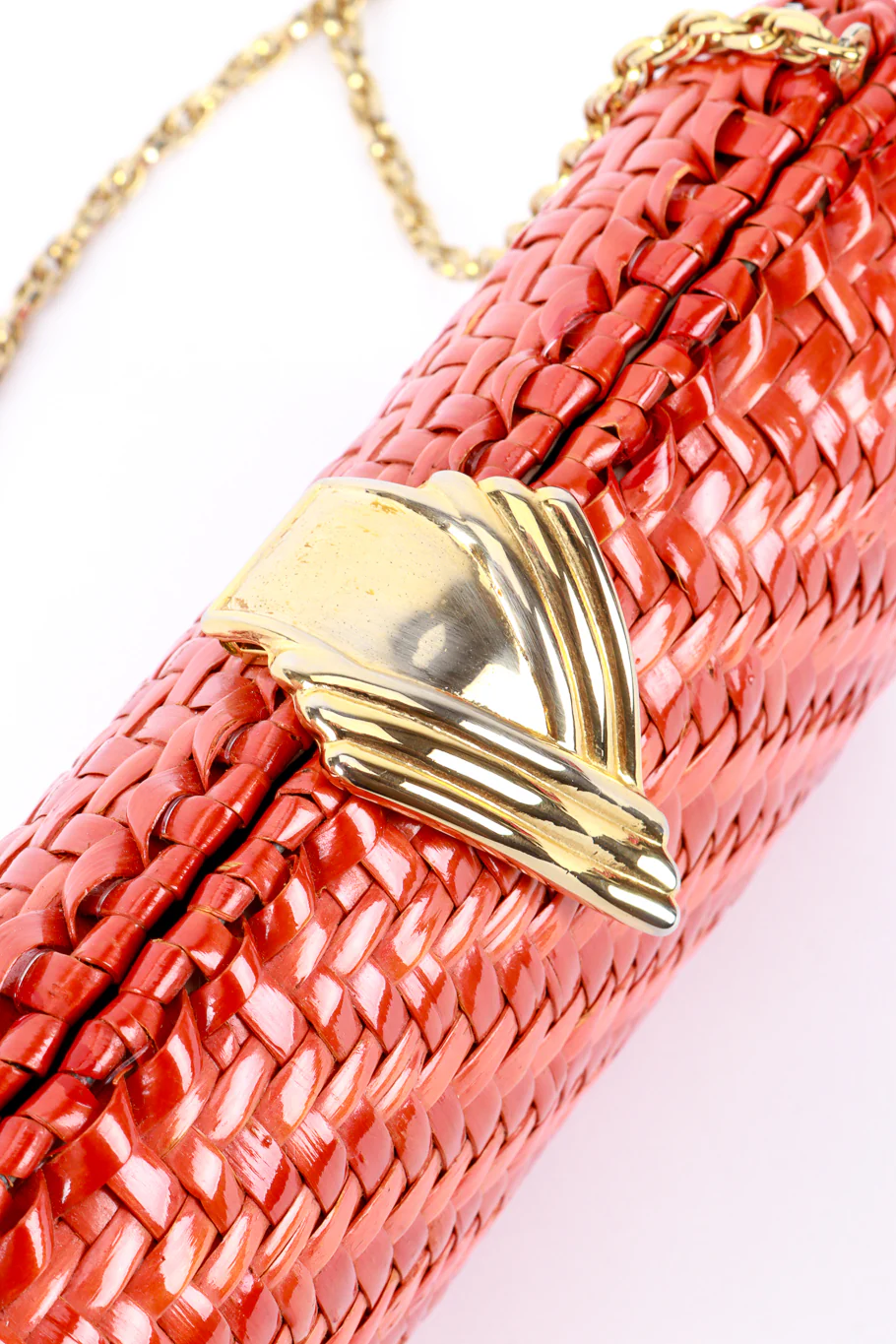 Chilli Red Shoulder Clutch - Image 6