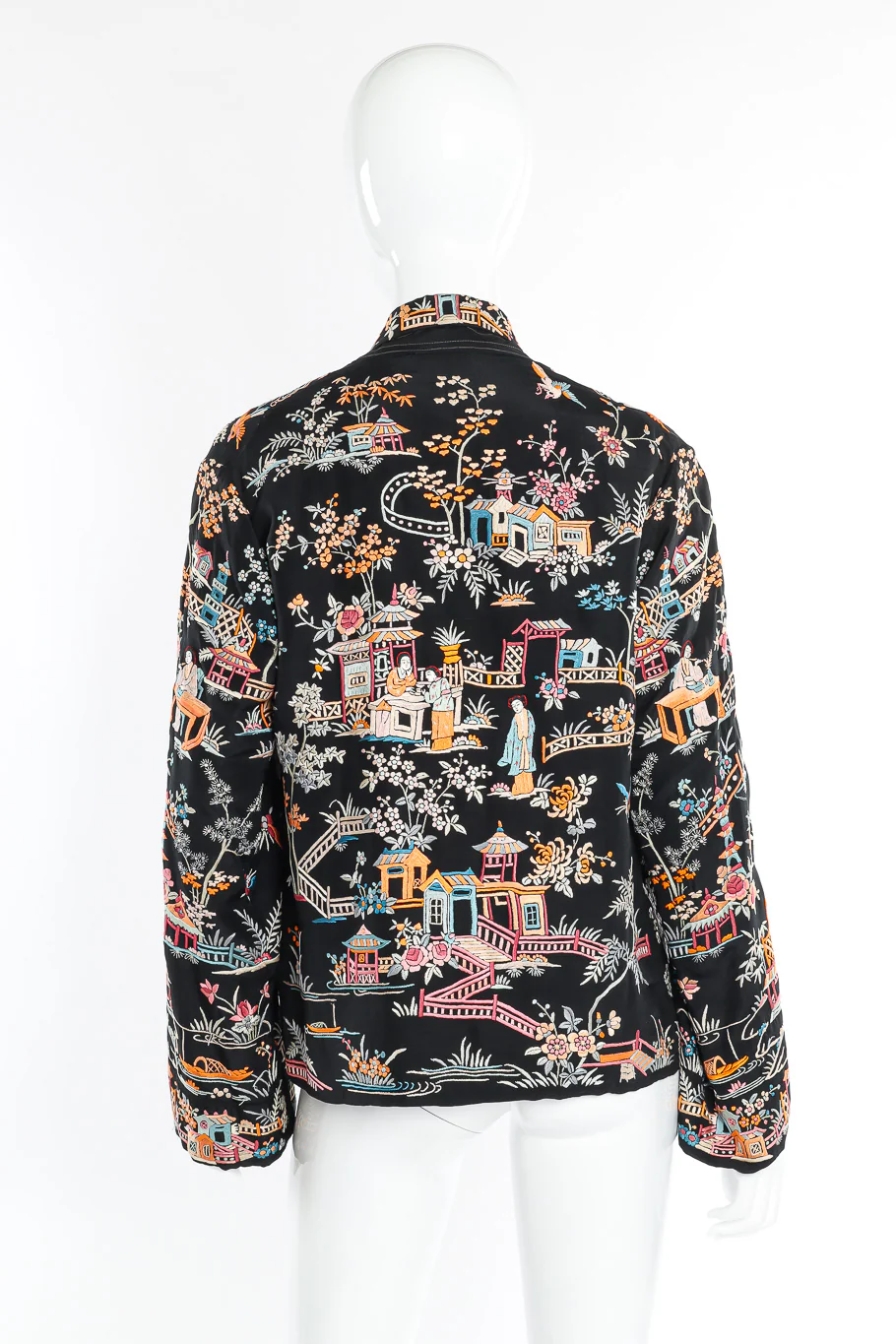 Chinese Embroidered Silk Jacket - Image 4