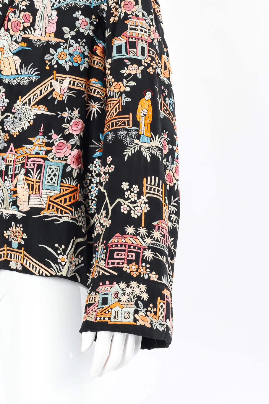 Chinese Embroidered Silk Jacket - Image 5