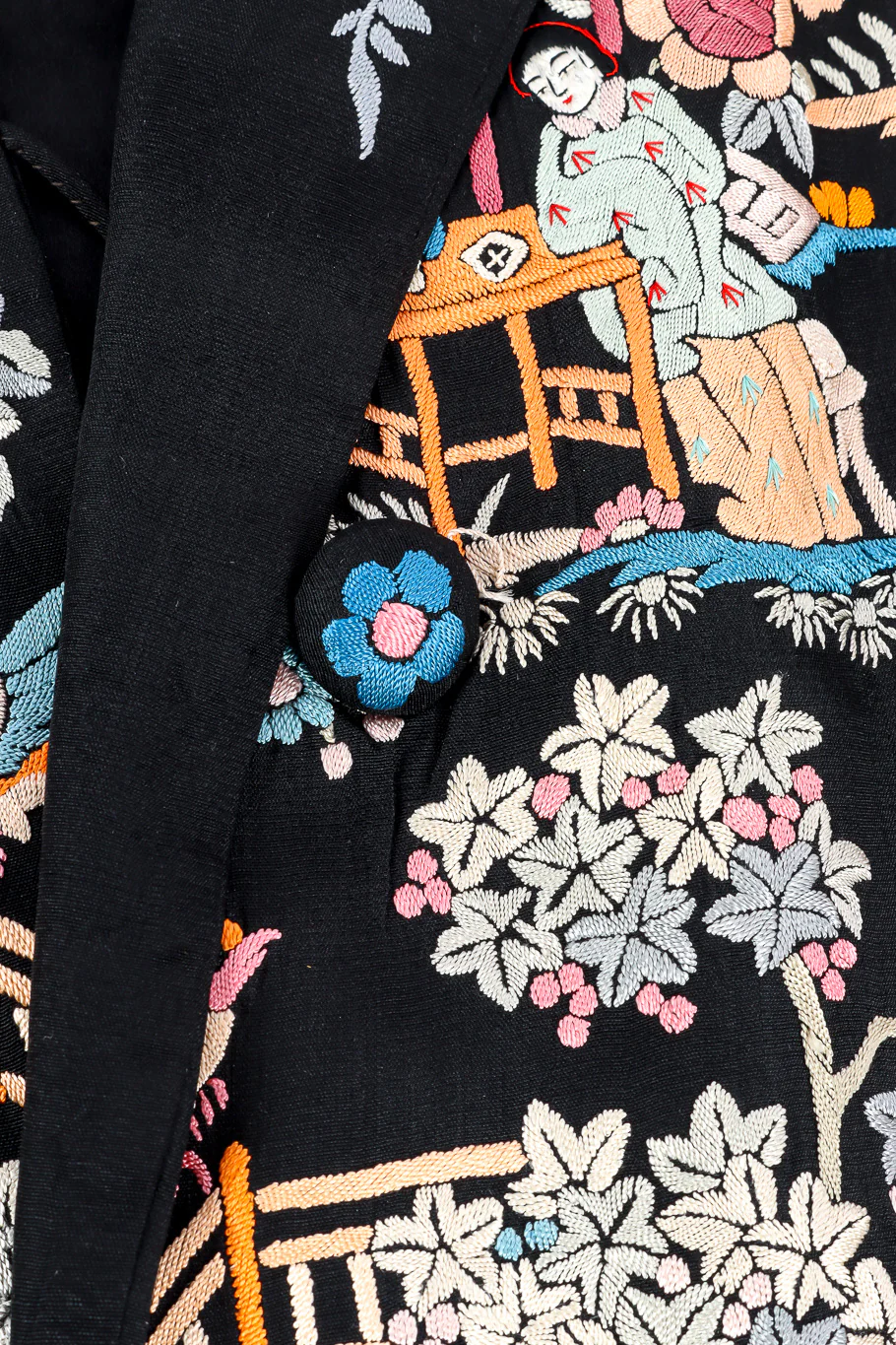 Chinese Embroidered Silk Jacket - Image 7