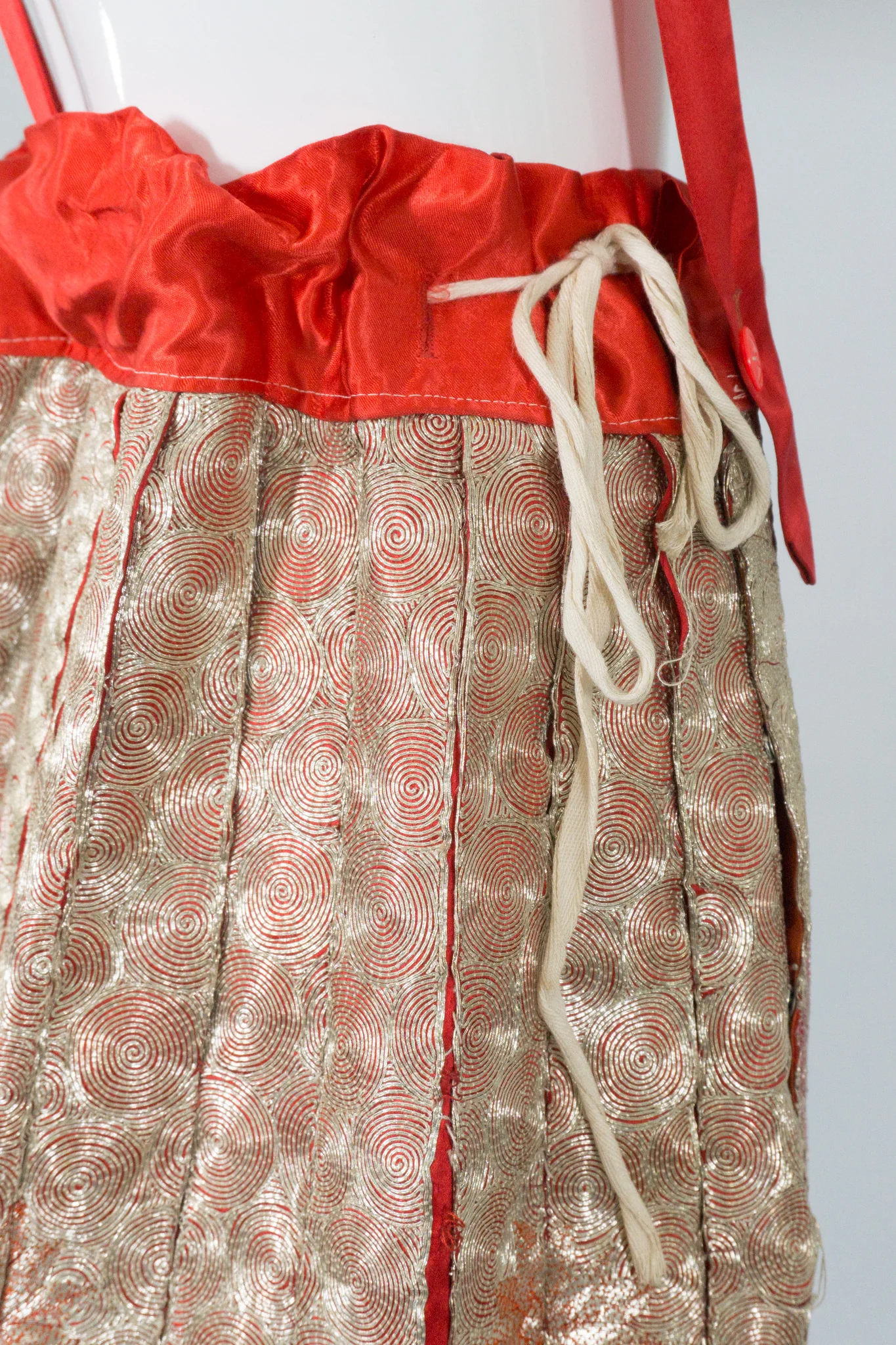 Chinese Metal Embroidered Dragon & Phoenix Skirt - Image 11