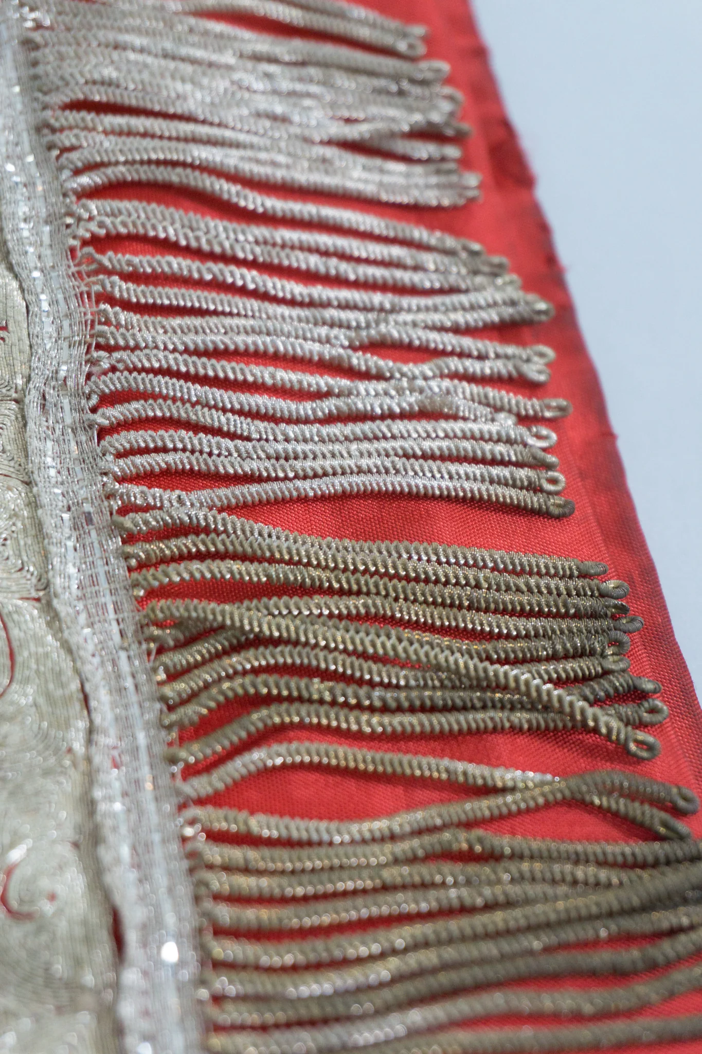 Chinese Metal Embroidered Dragon & Phoenix Skirt - Image 12