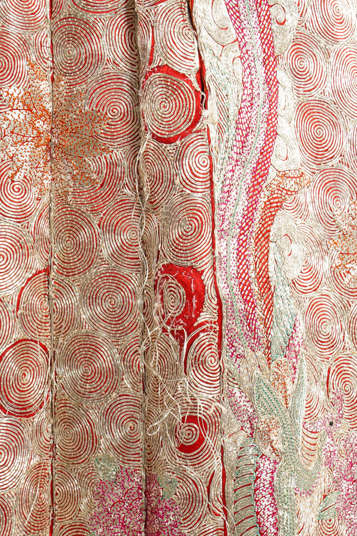 Chinese Metal Embroidered Dragon & Phoenix Skirt - Image 18