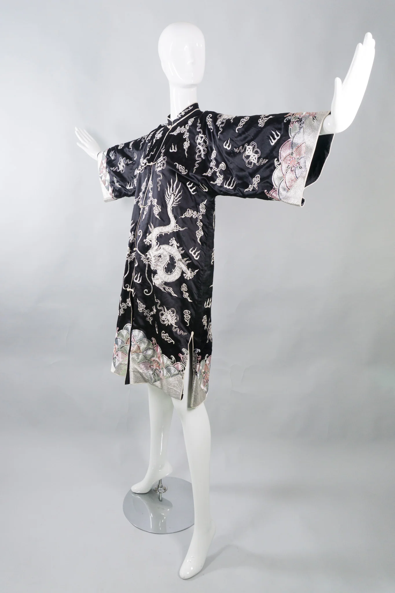 Chinese Metal Embroidered Dragon Robe - Image 10