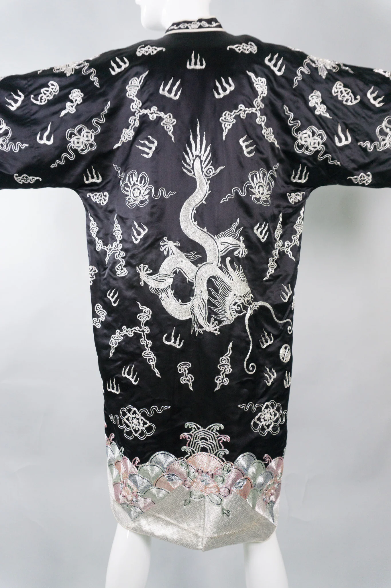 Chinese Metal Embroidered Dragon Robe - Image 11