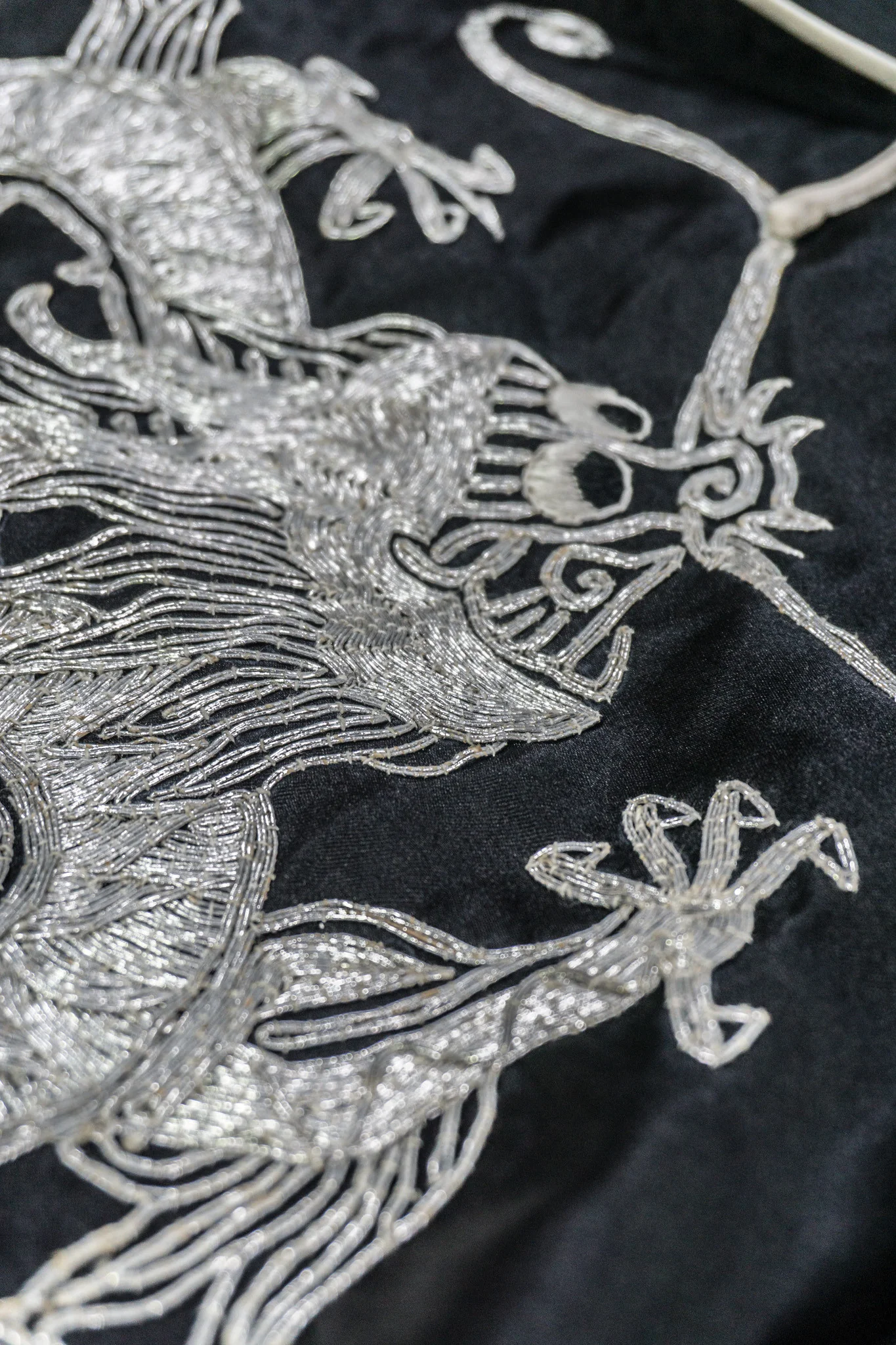 Chinese Metal Embroidered Dragon Robe - Image 14