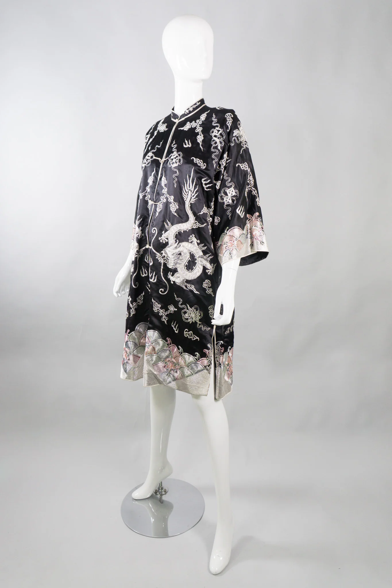 Chinese Metal Embroidered Dragon Robe - Image 3