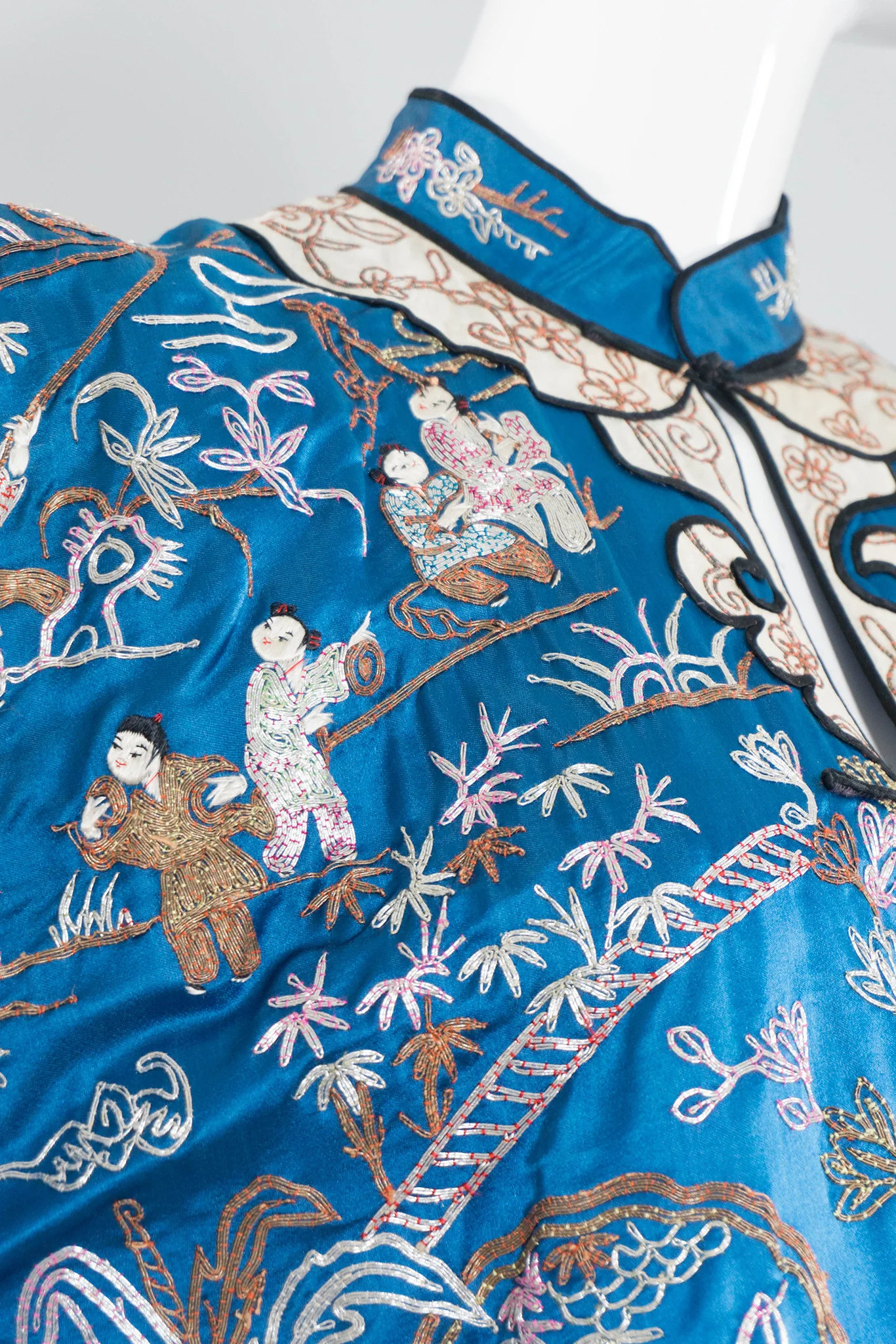 Chinese Metal Embroidered Village Robe - Image 9