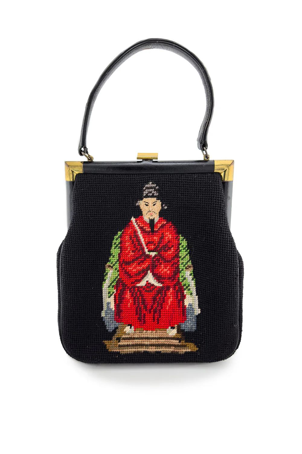 Chinese Needlepoint Frame Bag - Image 3