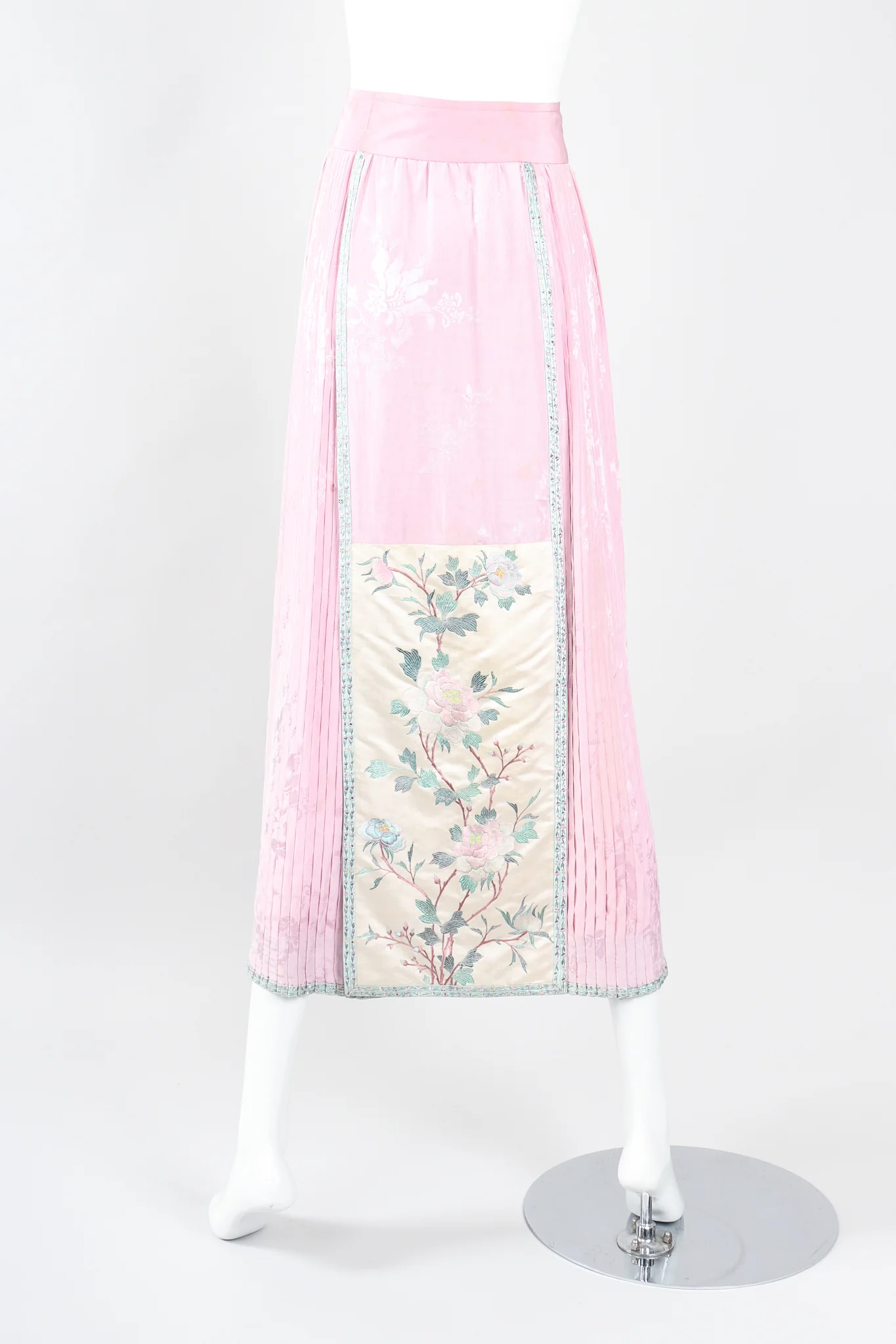 Chinese Spring Blossom Pleated Skirt - Image 7