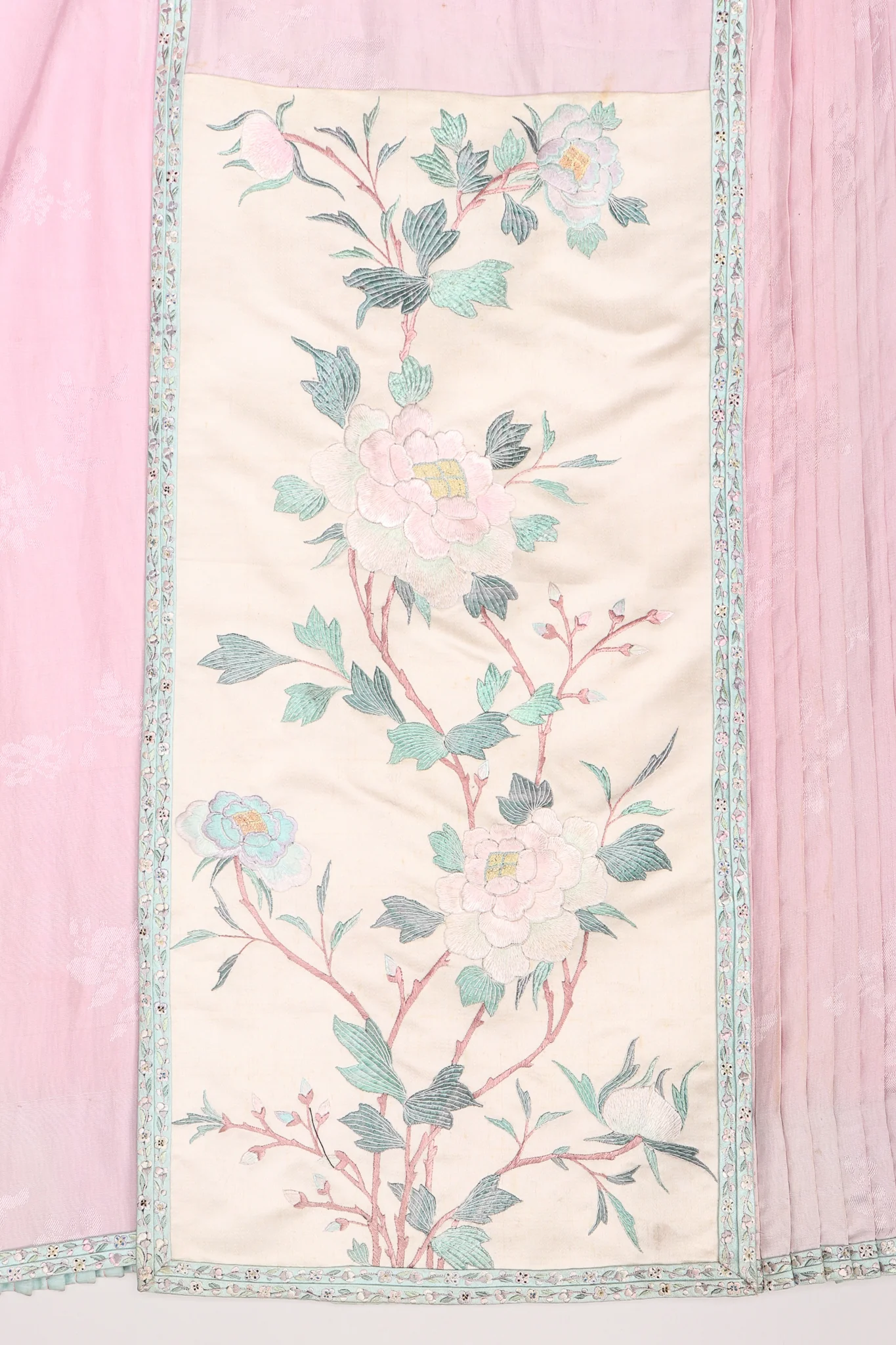 Chinese Spring Blossom Pleated Skirt - Image 9