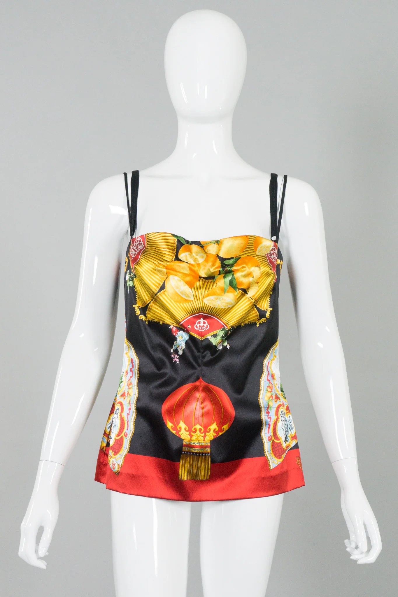 Chinoiserie Silk Bra Top