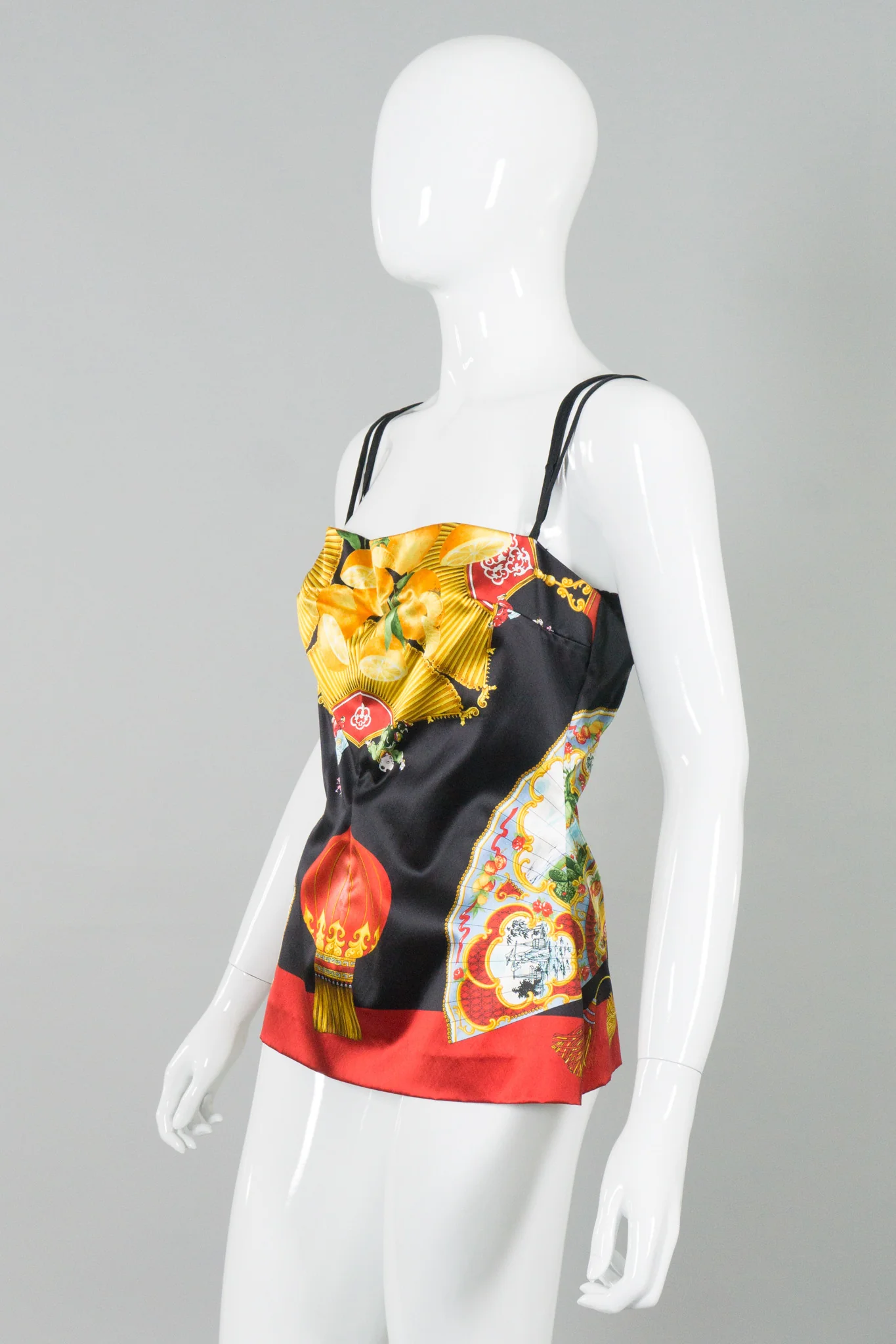 Chinoiserie Silk Bra Top - Image 2