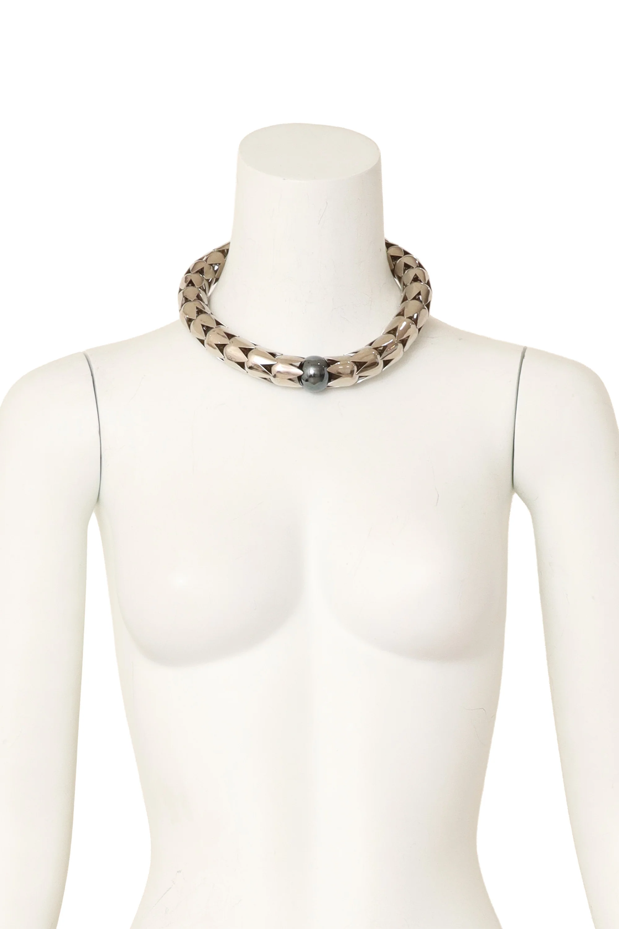 Chrome Armor Link Necklace - Image 2