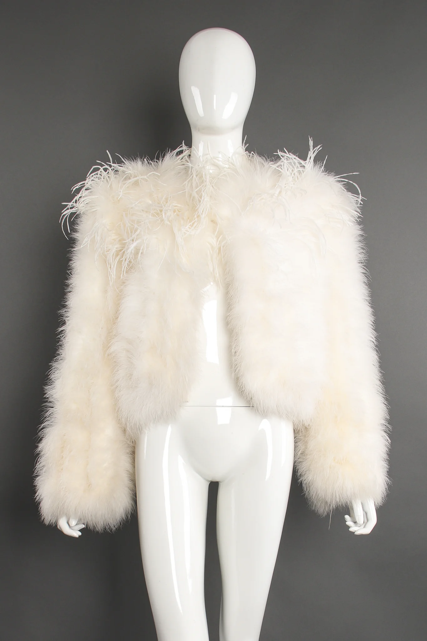 Chubby Marabou & Ostrich Jacket - Image 3